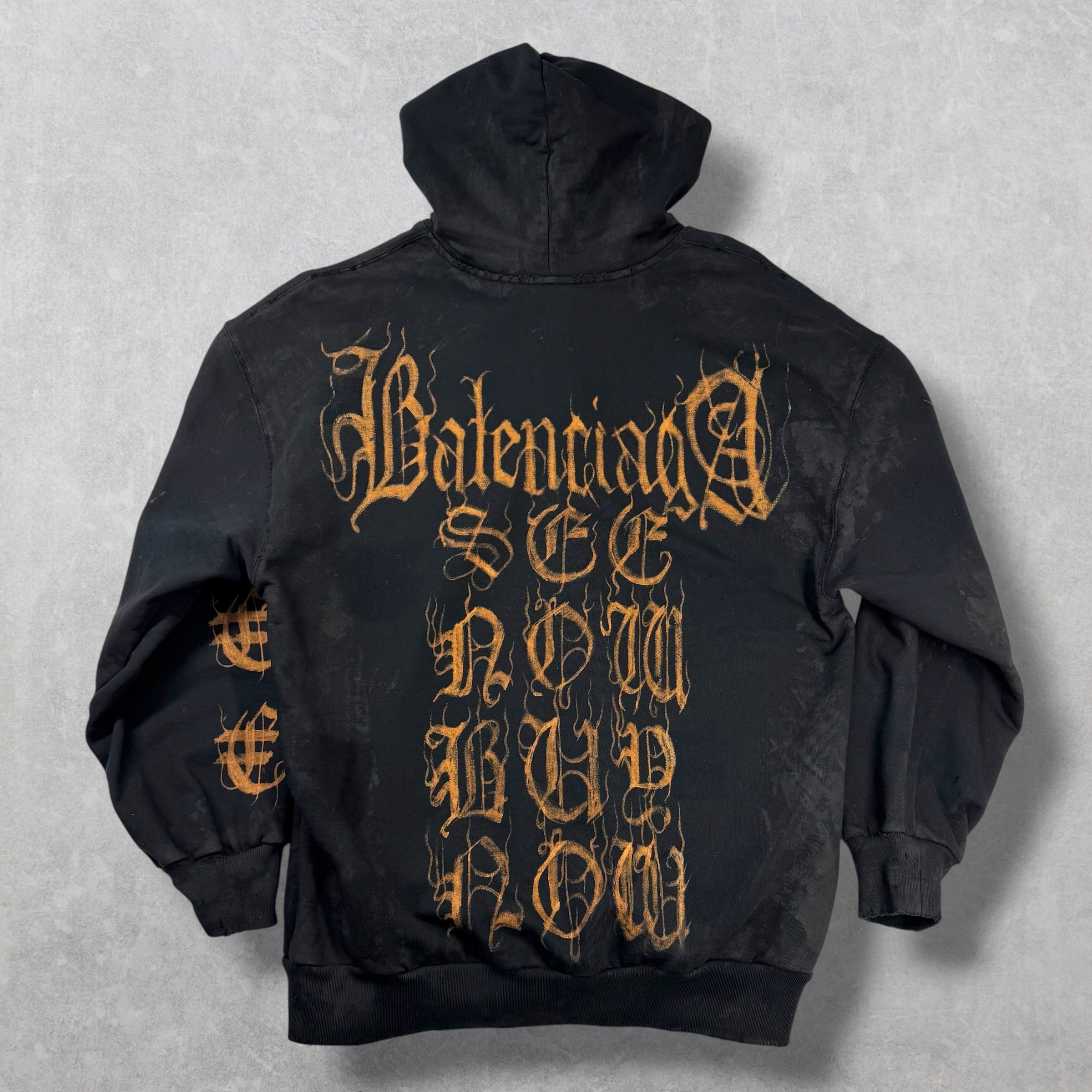 Balenciaga Heavy Metal Zip Up Hoodie S (M)