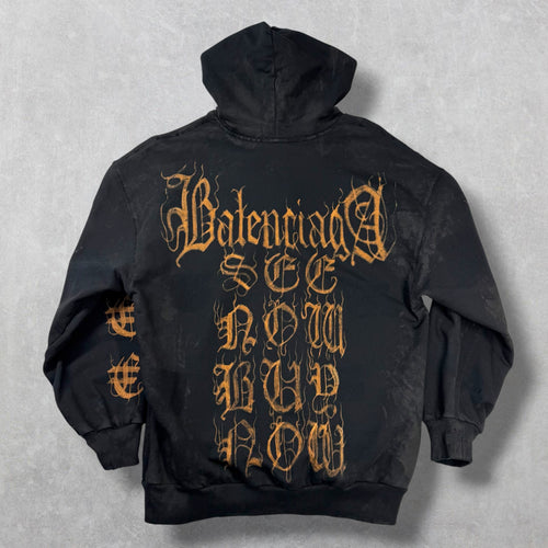 Balenciaga Heavy Metal Zip Up Hoodie S (M)