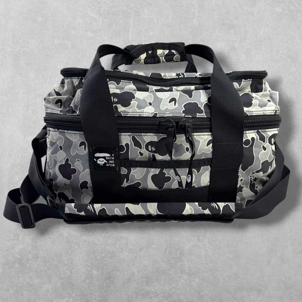 2003 Bape Grey Psyche Camo Small DJ Bag