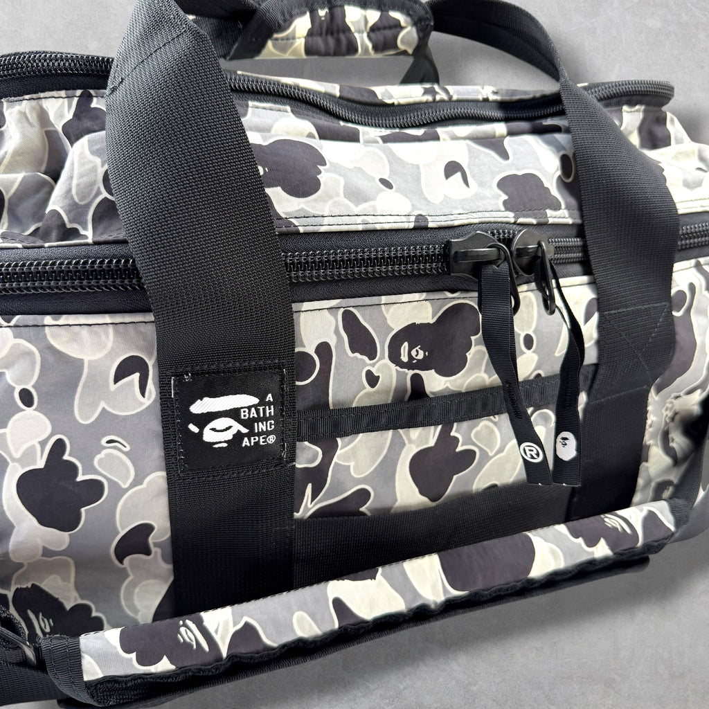 2003 Bape Grey Psyche Camo Small DJ Bag