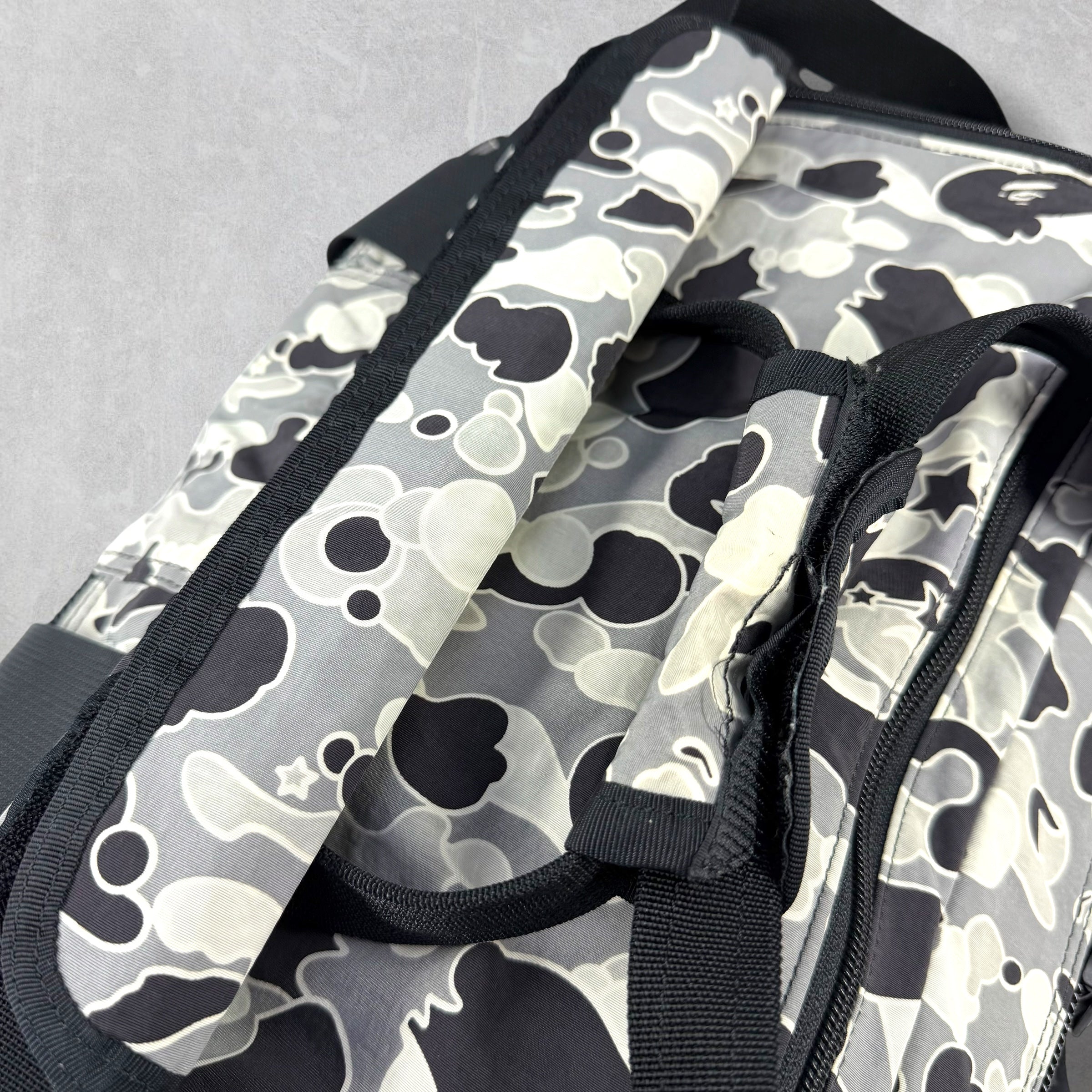 2003 Bape Grey Psyche Camo Small DJ Bag
