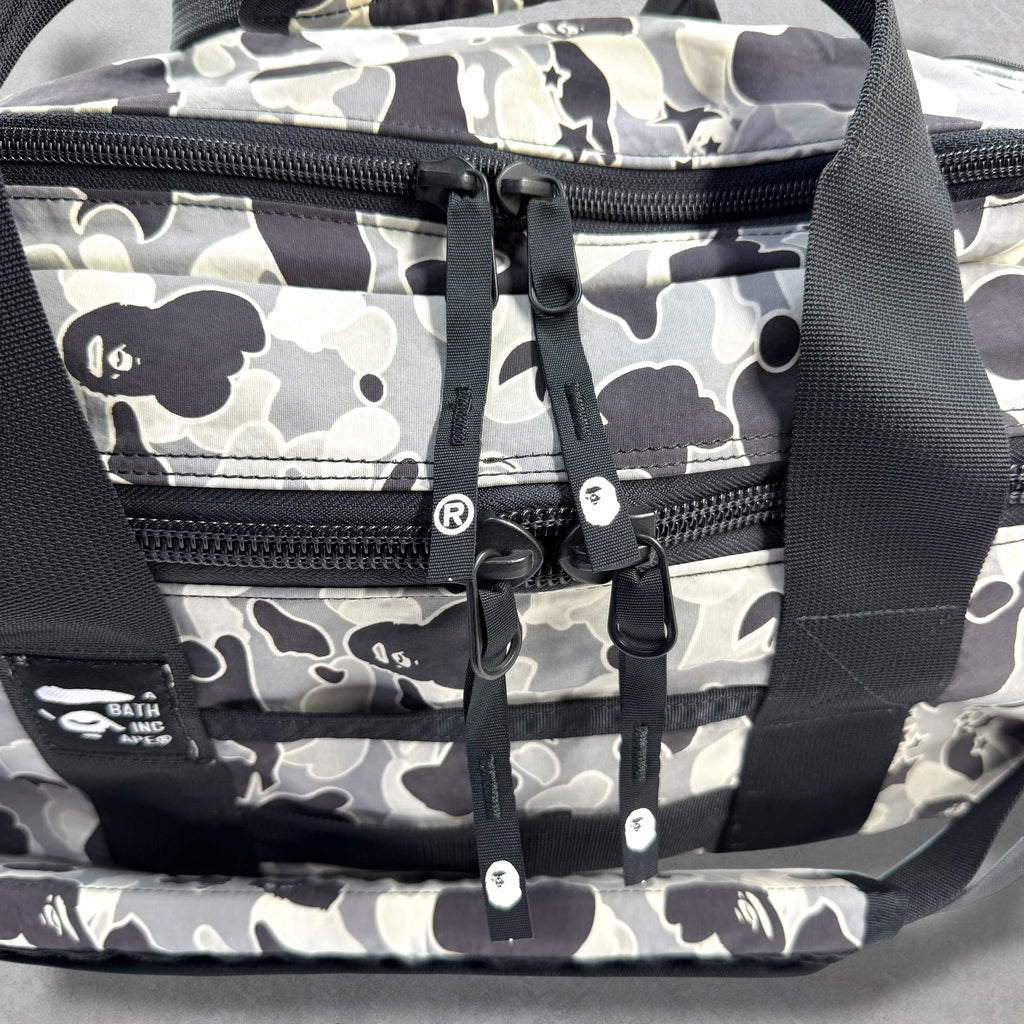 2003 Bape Grey Psyche Camo Small DJ Bag