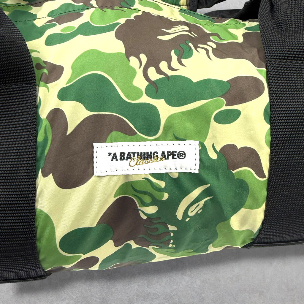 2008 Bape Green Flame Camo Boston Bag