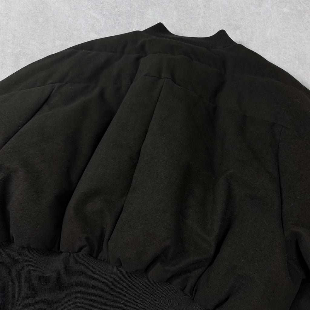 F/W 23 Rick Owens Black Girdered Cropped Bomber Jacket 52 (L)