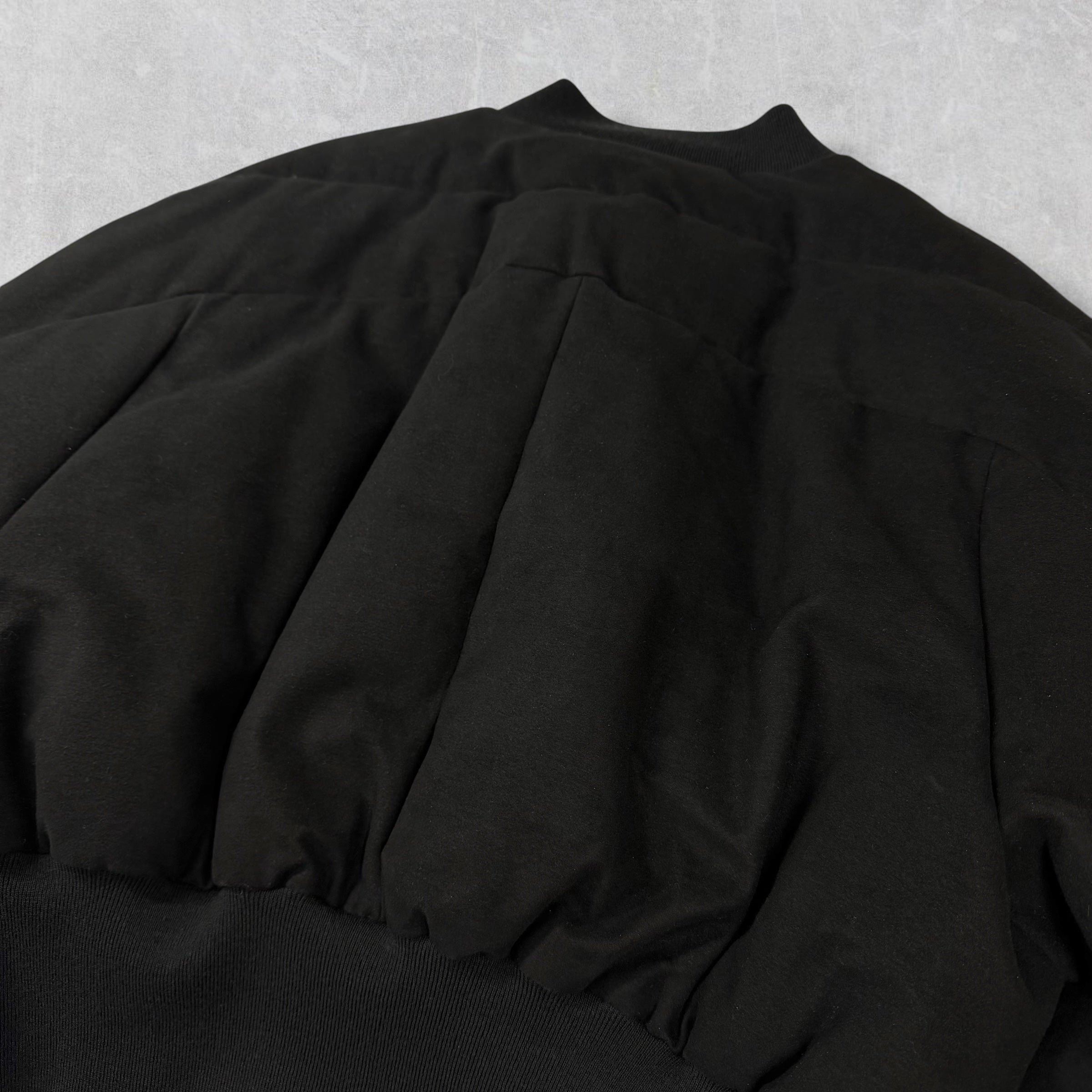 F/W 23 Rick Owens Black Girdered Cropped Bomber Jacket 52 (L)