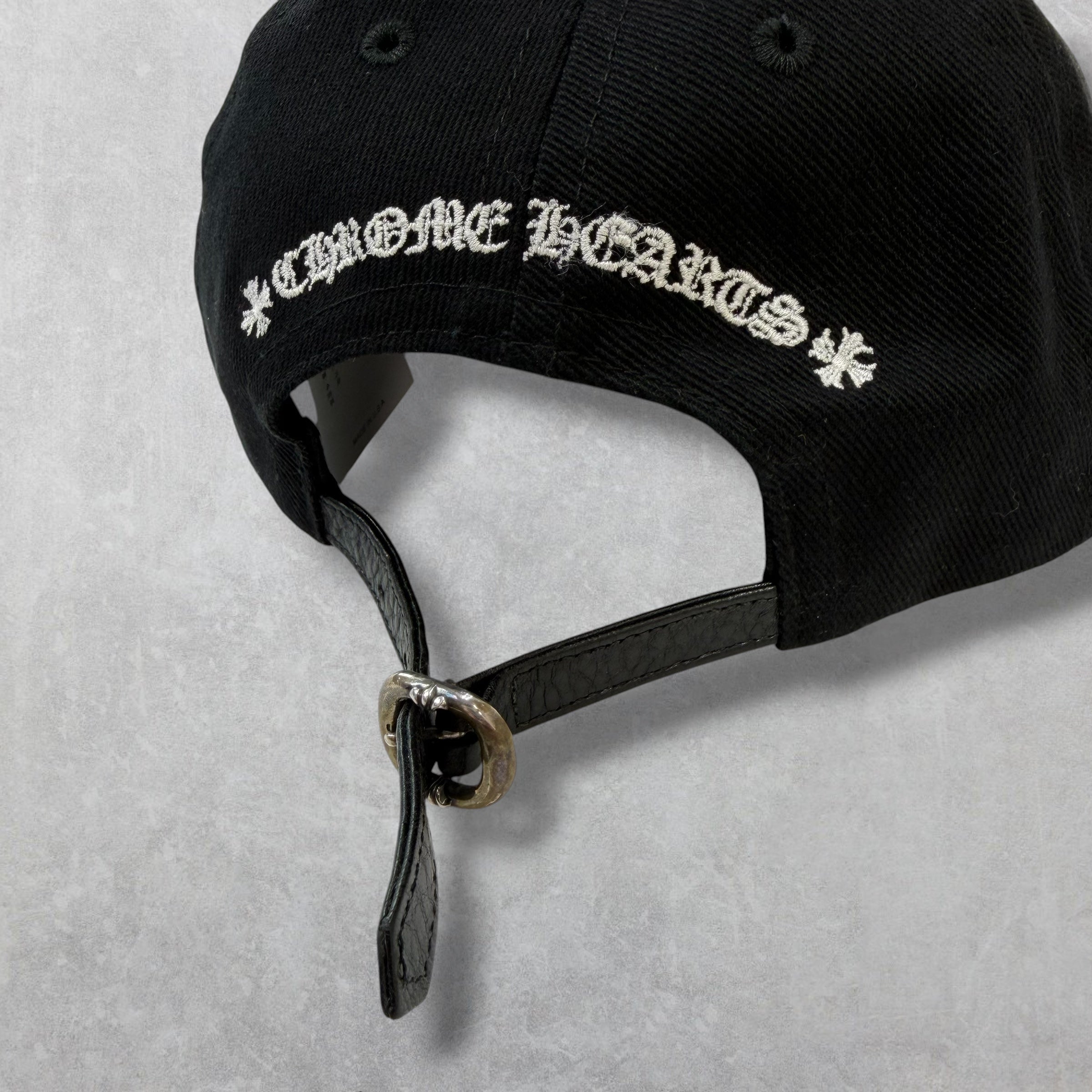Chrome Hearts Matty Boy Chomper Leather Strapback Hat