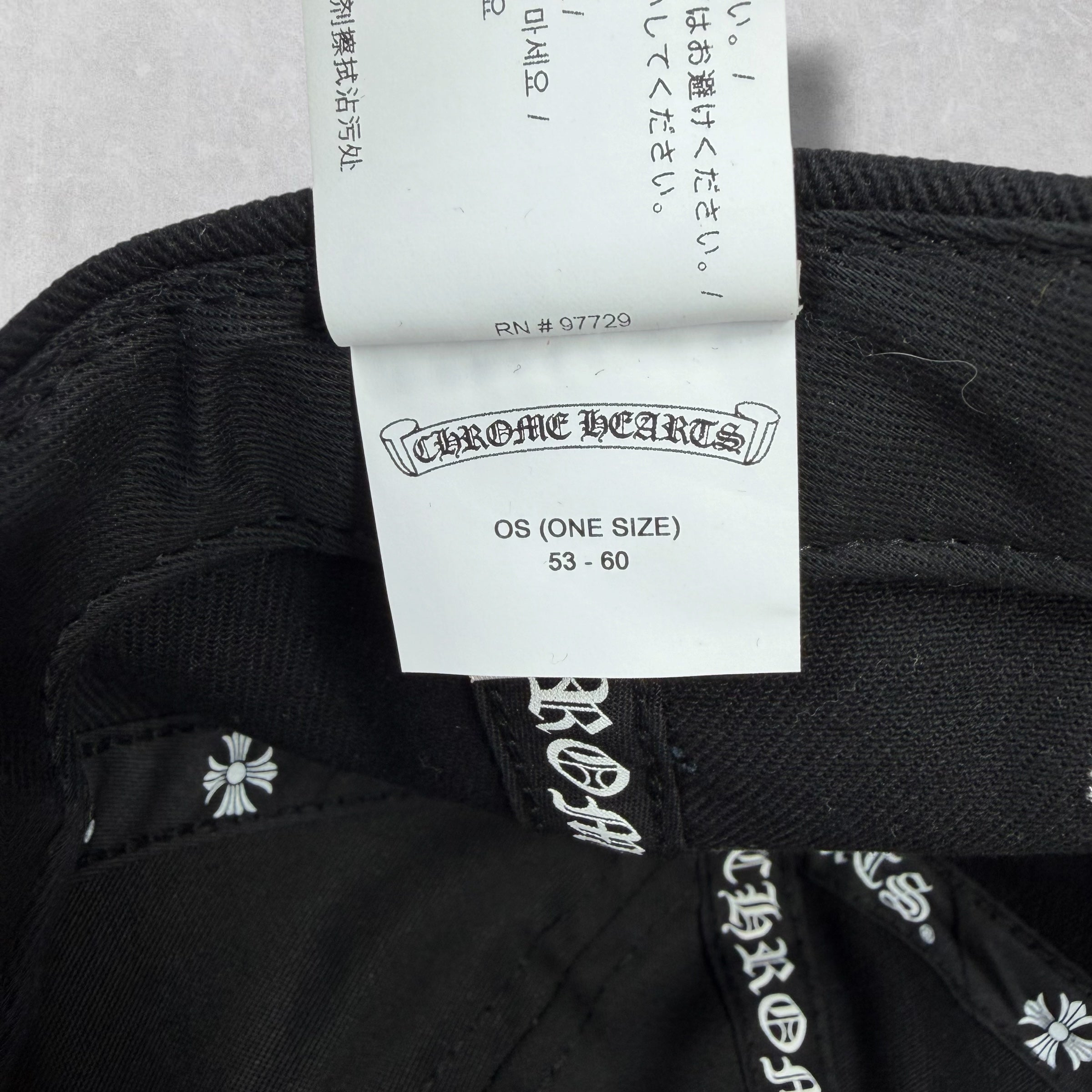 Chrome Hearts Matty Boy Chomper Leather Strapback Hat