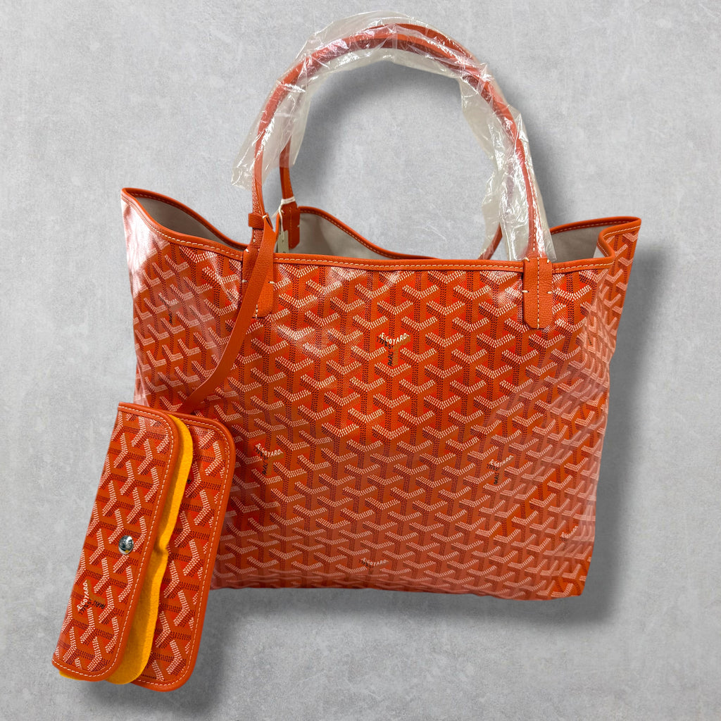 Goyard Orange Saint Louis GM Tote Bag