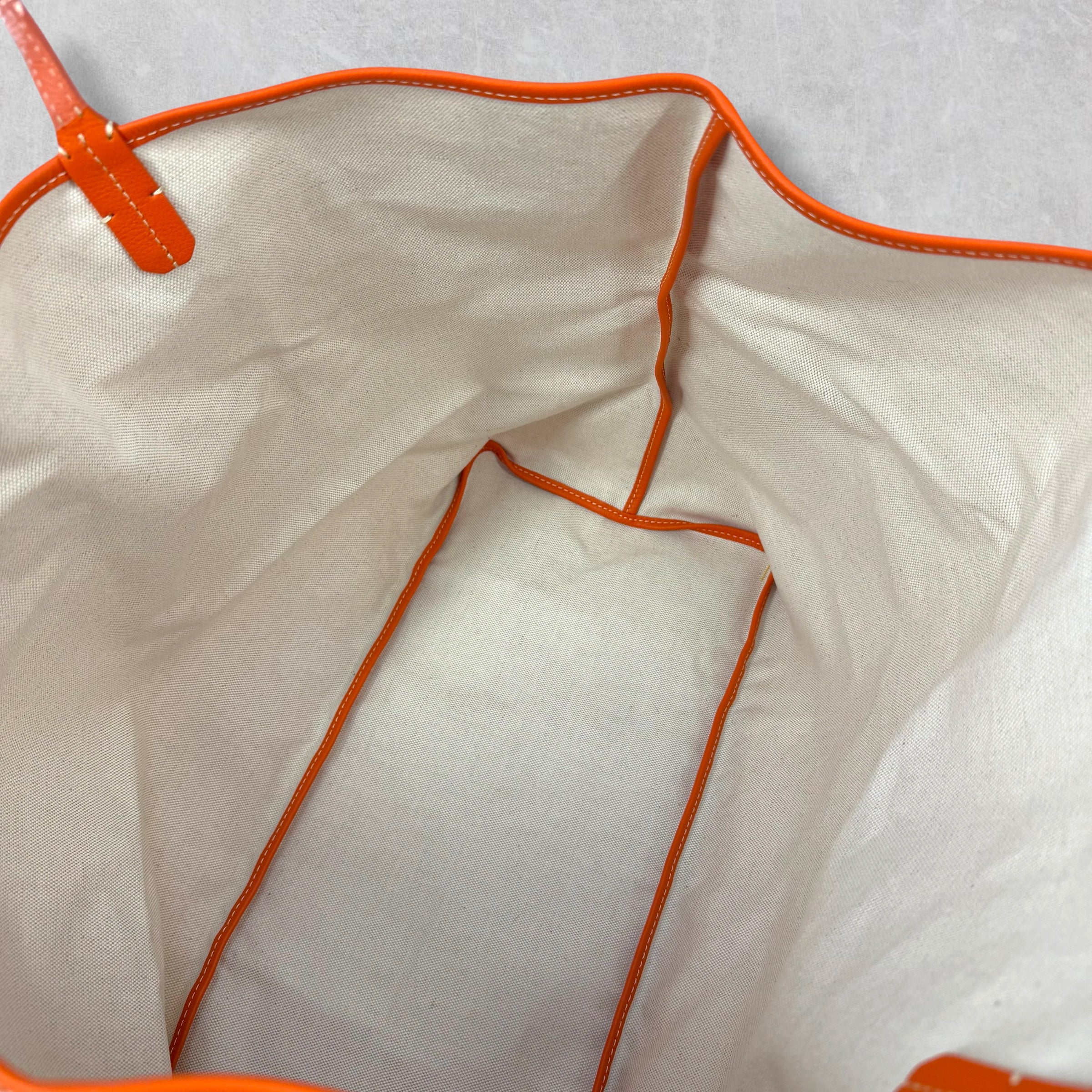 Goyard Orange Saint Louis GM Tote Bag