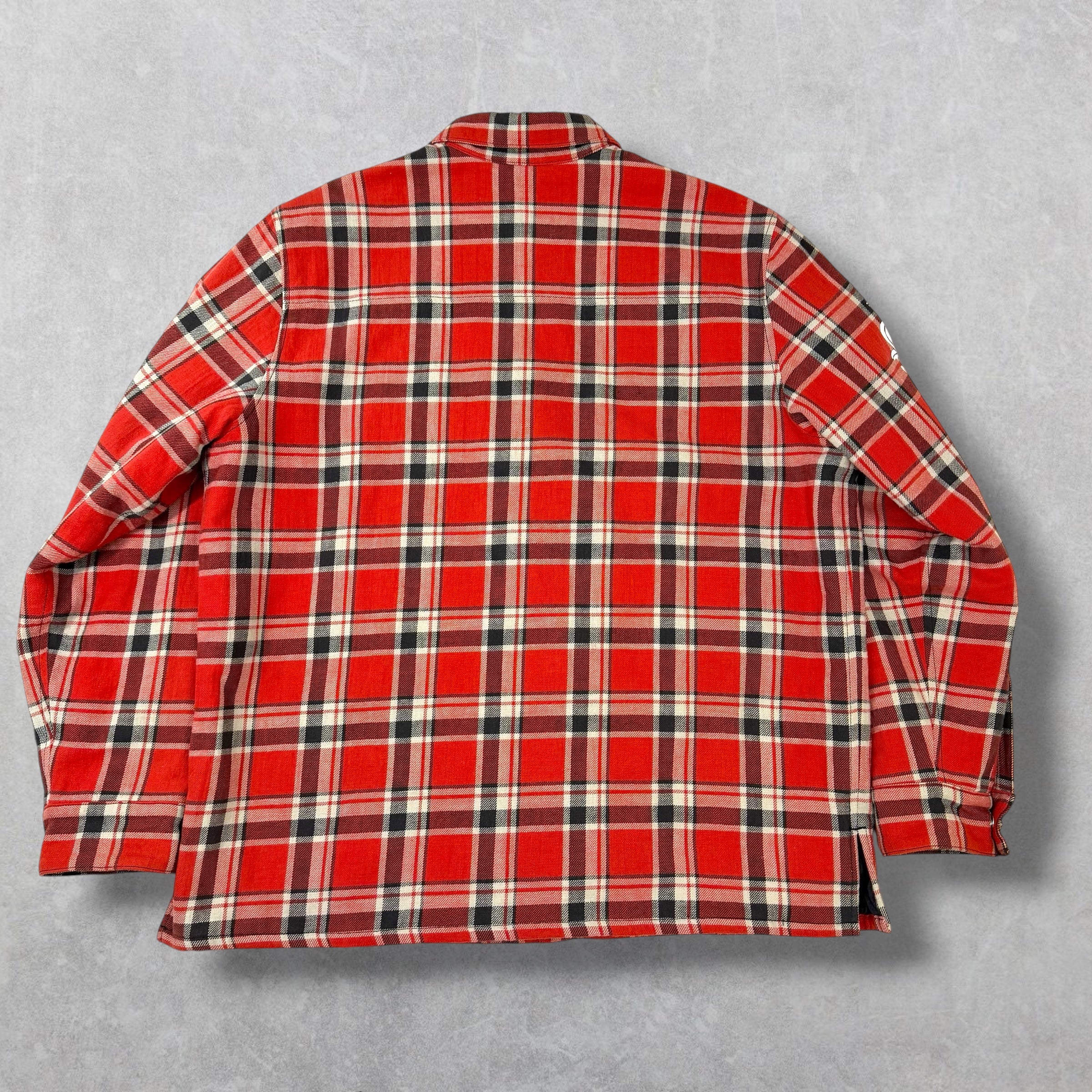 Chrome Hearts Work'n Fleur Padded Flannel Shirt XL