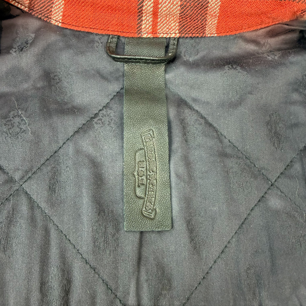 Chrome Hearts Work'n Fleur Padded Flannel Shirt XL