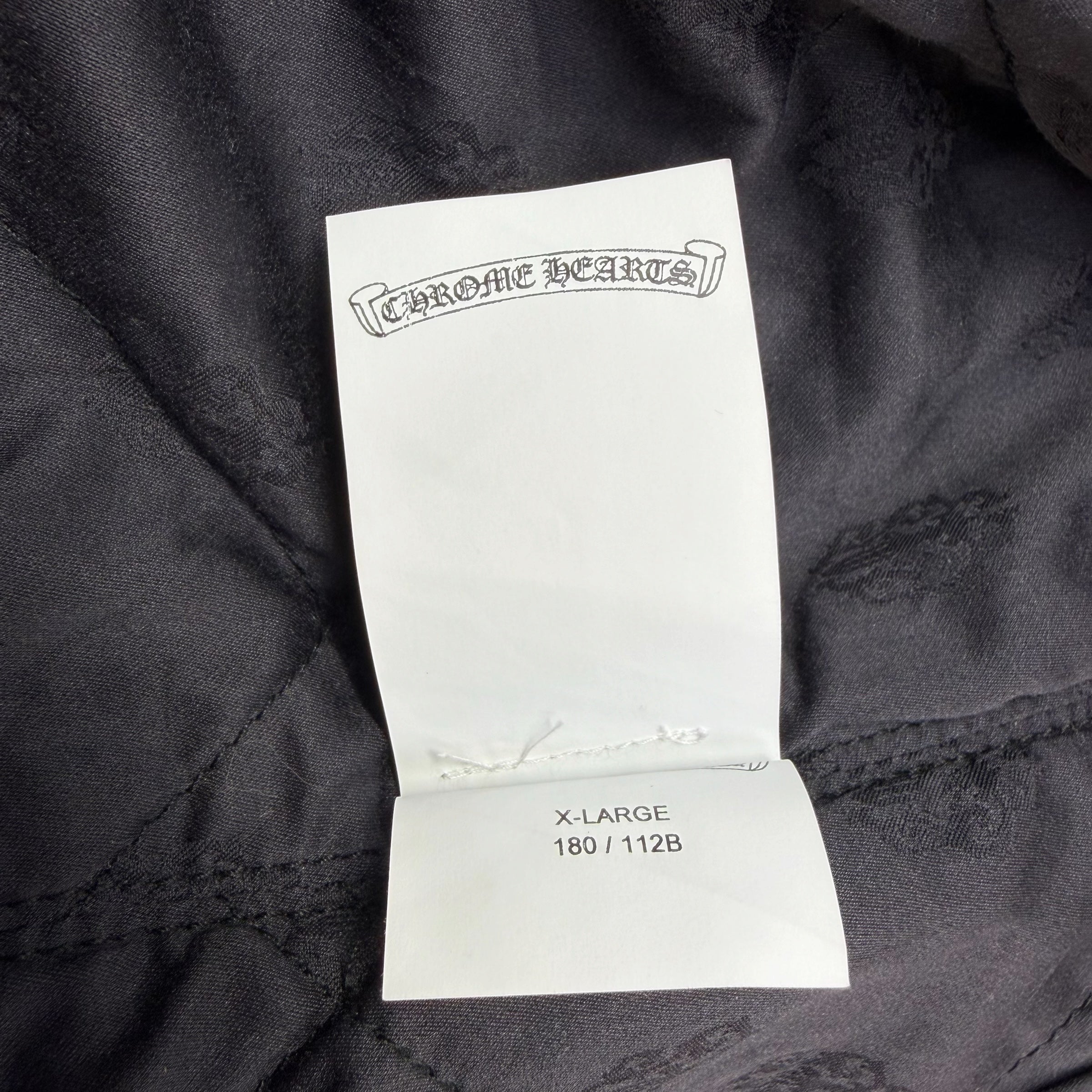 Chrome Hearts Work'n Fleur Padded Flannel Shirt XL
