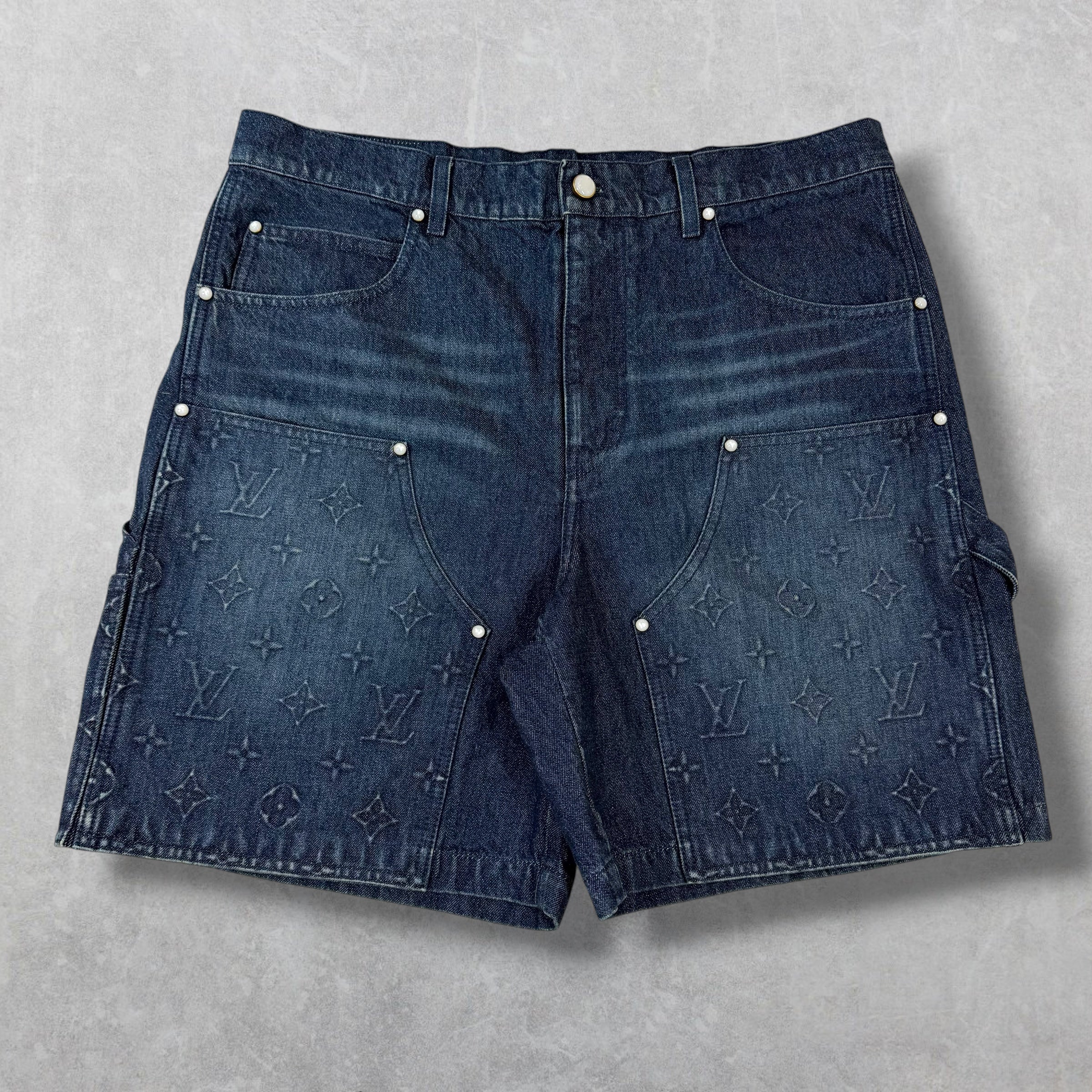 Louis Vuitton Denim Workwear Shorts 38