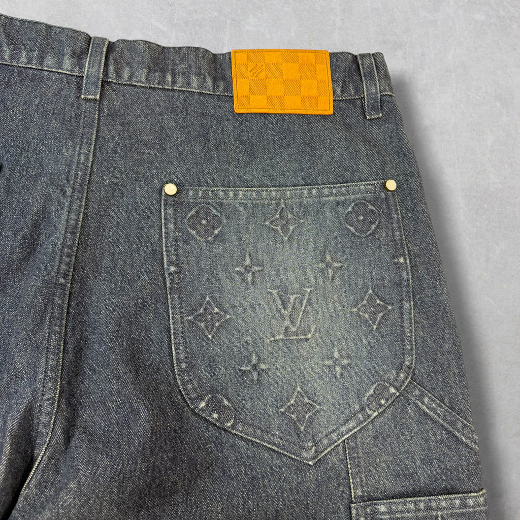 Louis Vuitton Denim Workwear Shorts 38