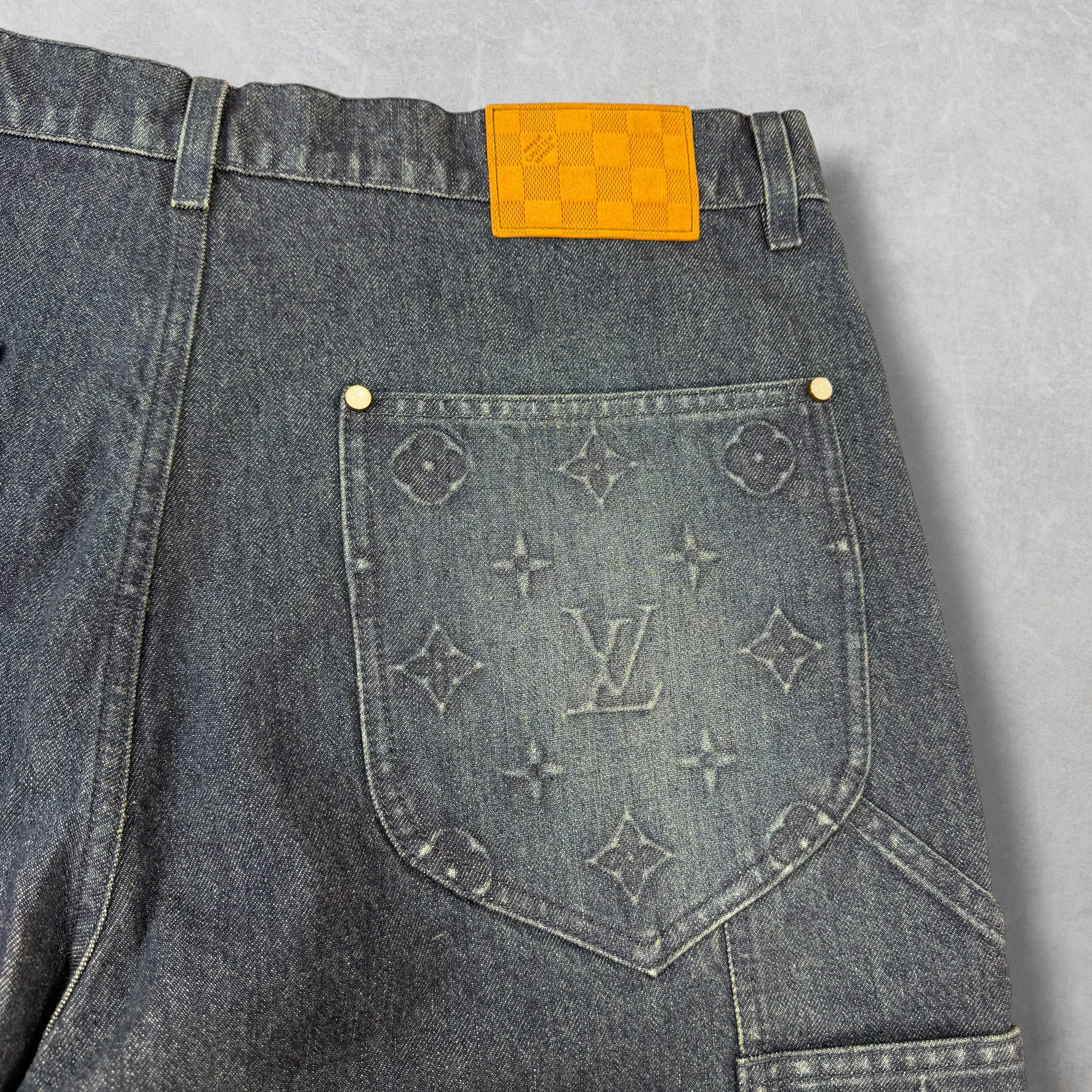 Louis Vuitton Denim Workwear Shorts 38