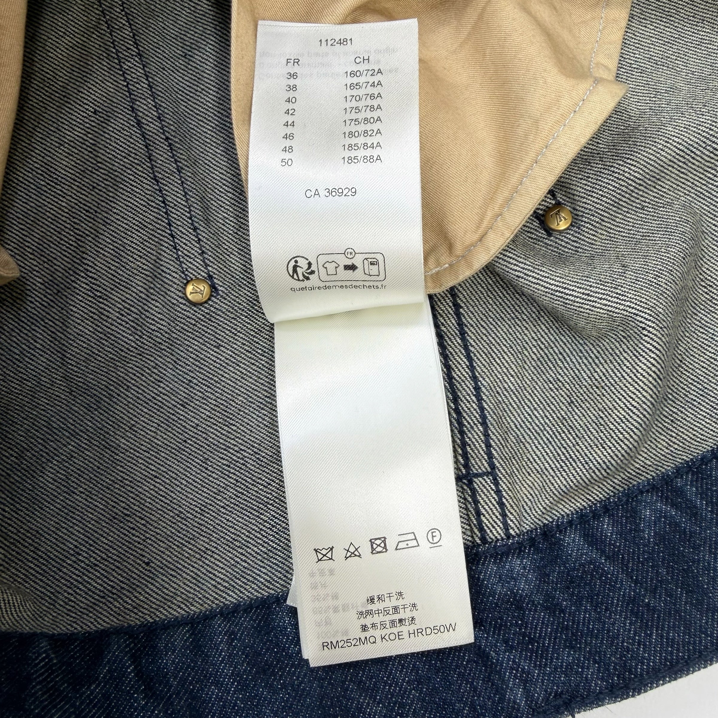 Louis Vuitton Denim Workwear Shorts 38