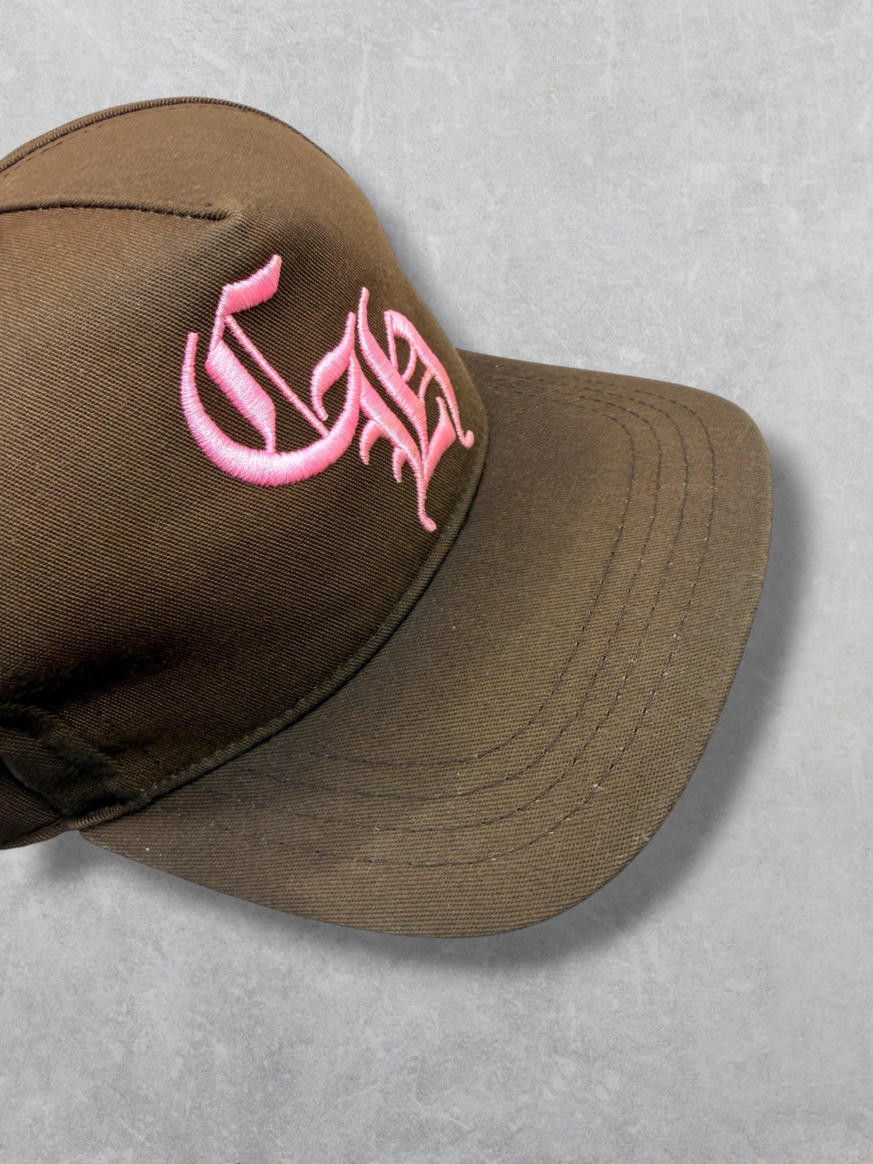 Chrome Hearts Brown/Pink CH Baseball Hat