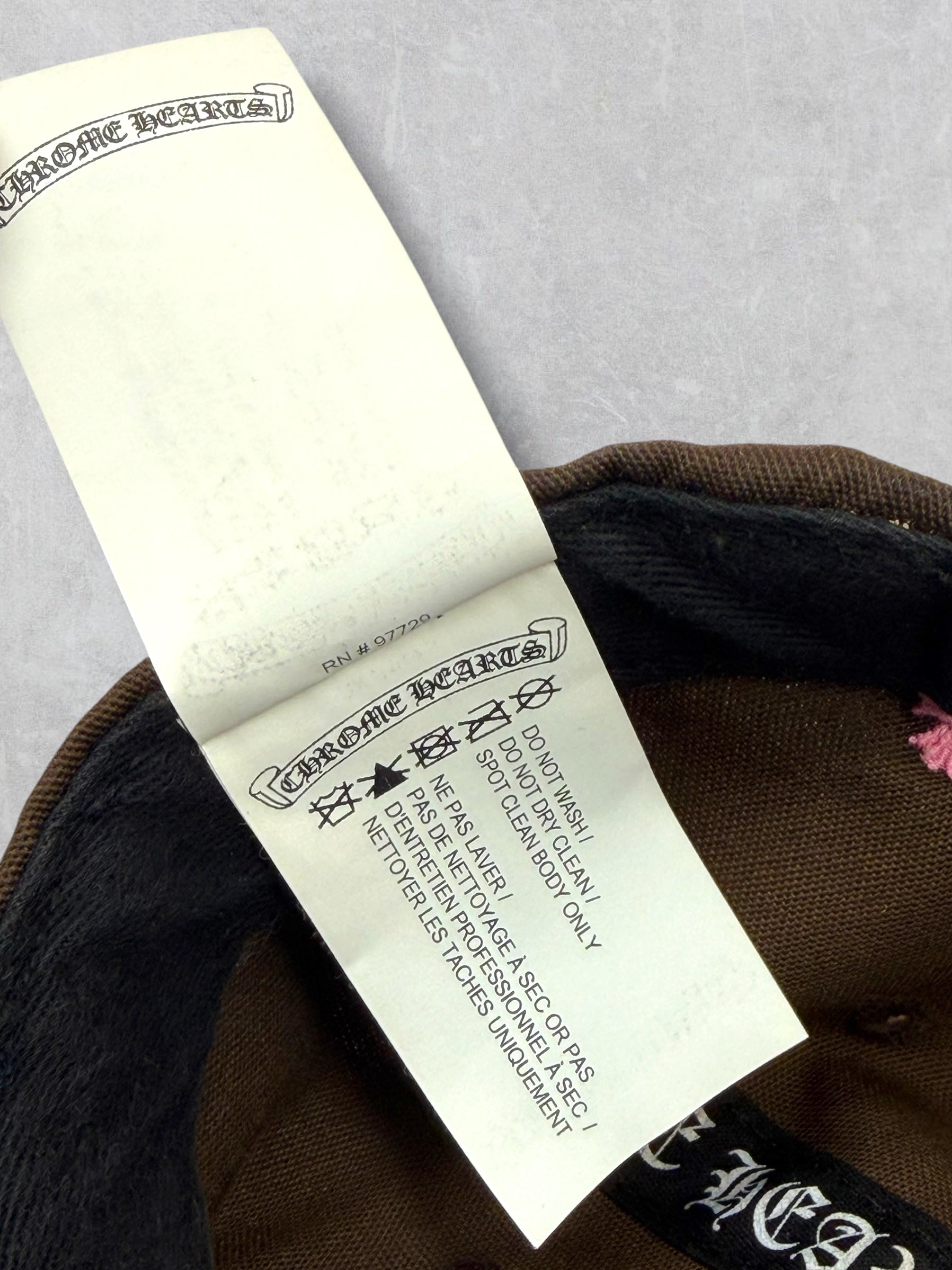 Chrome Hearts Brown/Pink CH Baseball Hat