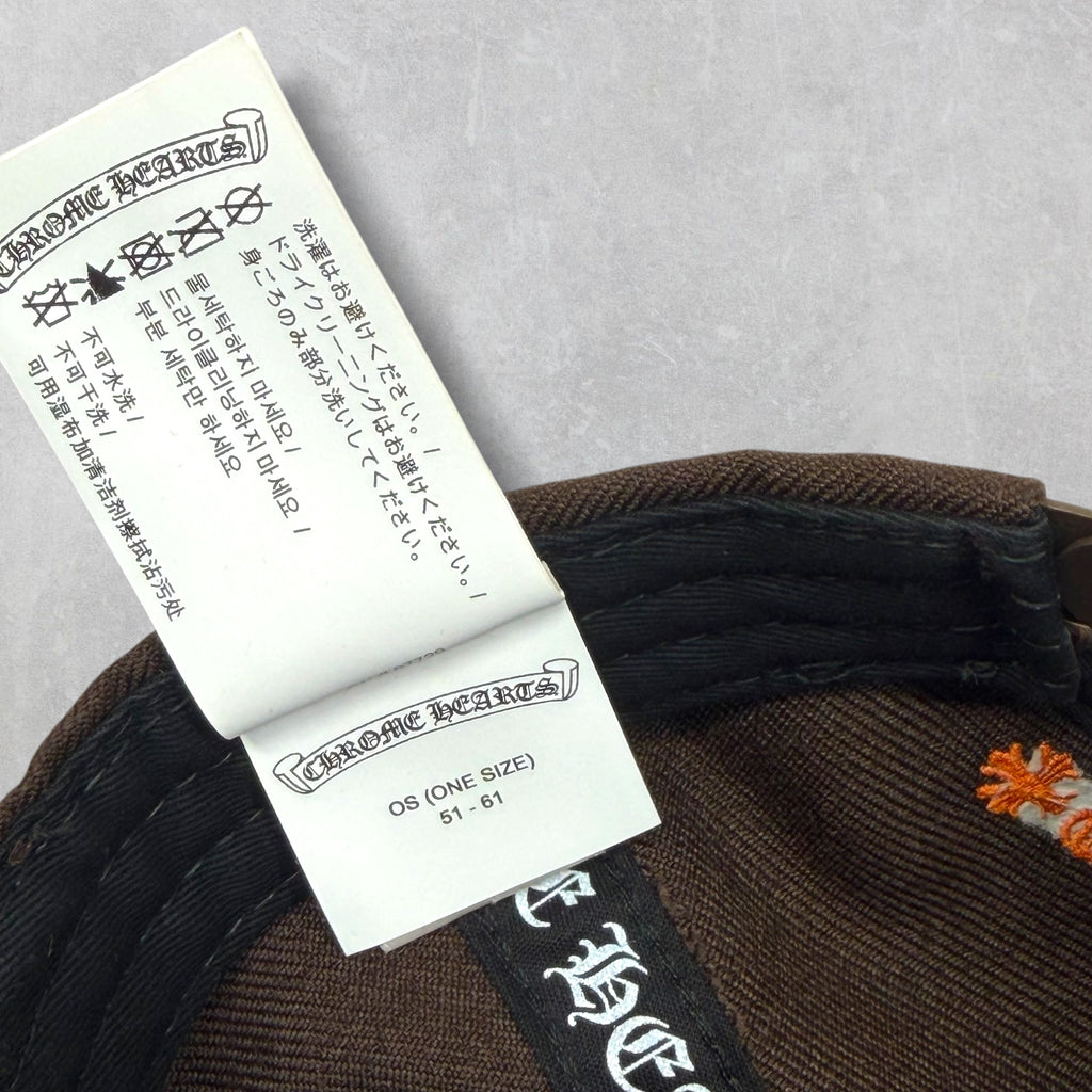 Chrome Hearts Brown/Orange CH Baseball Hat