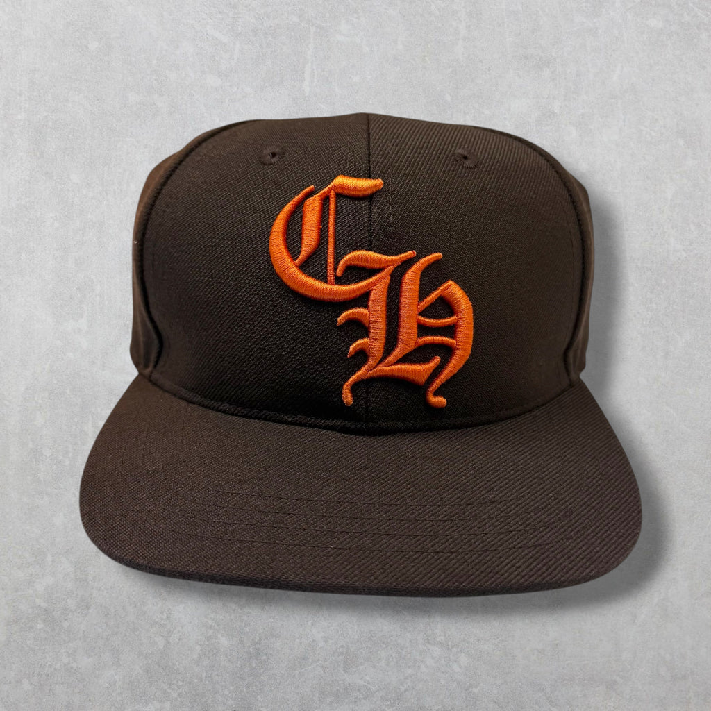 Chrome Hearts Brown/Orange CH Baseball Hat