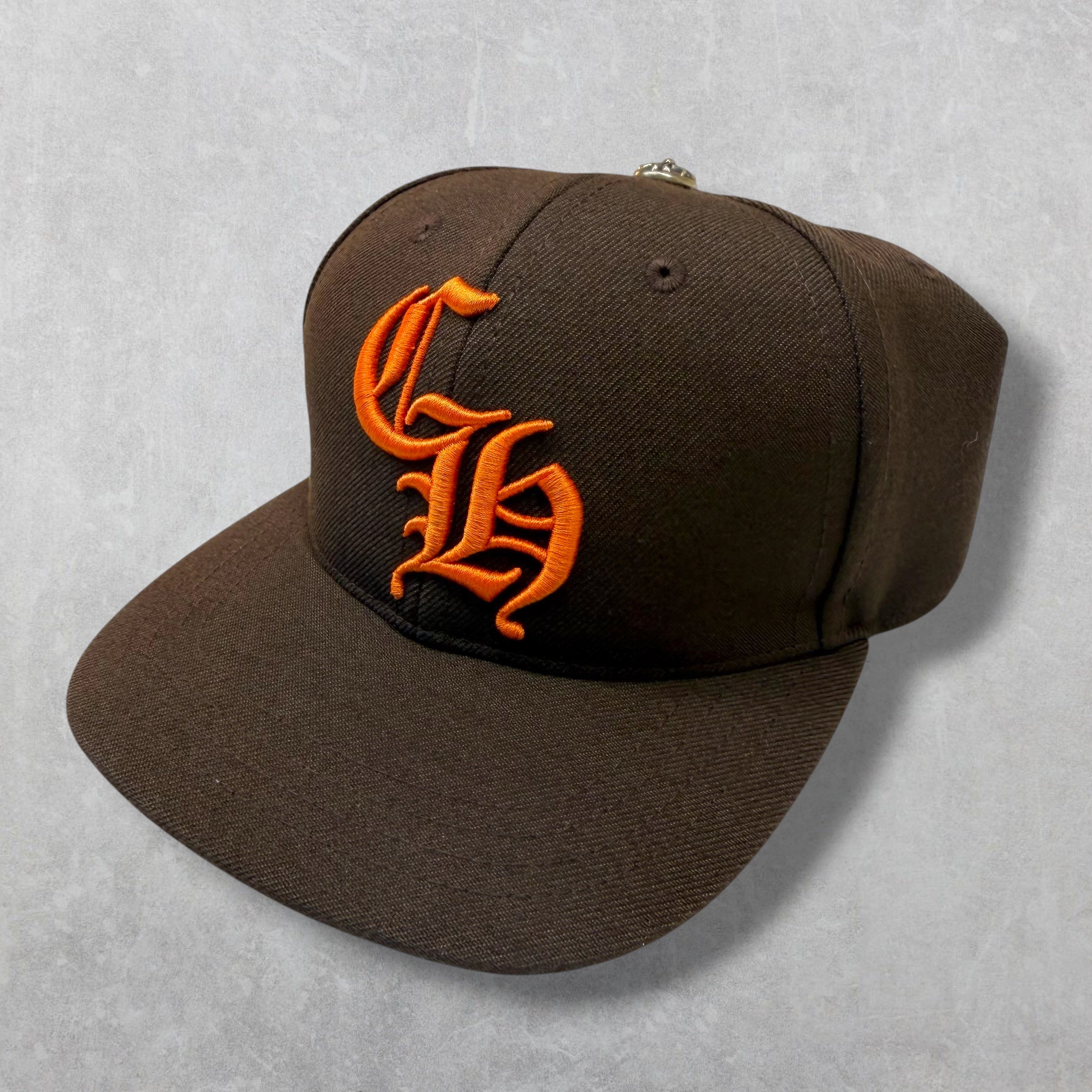 Chrome Hearts Brown/Orange CH Baseball Hat
