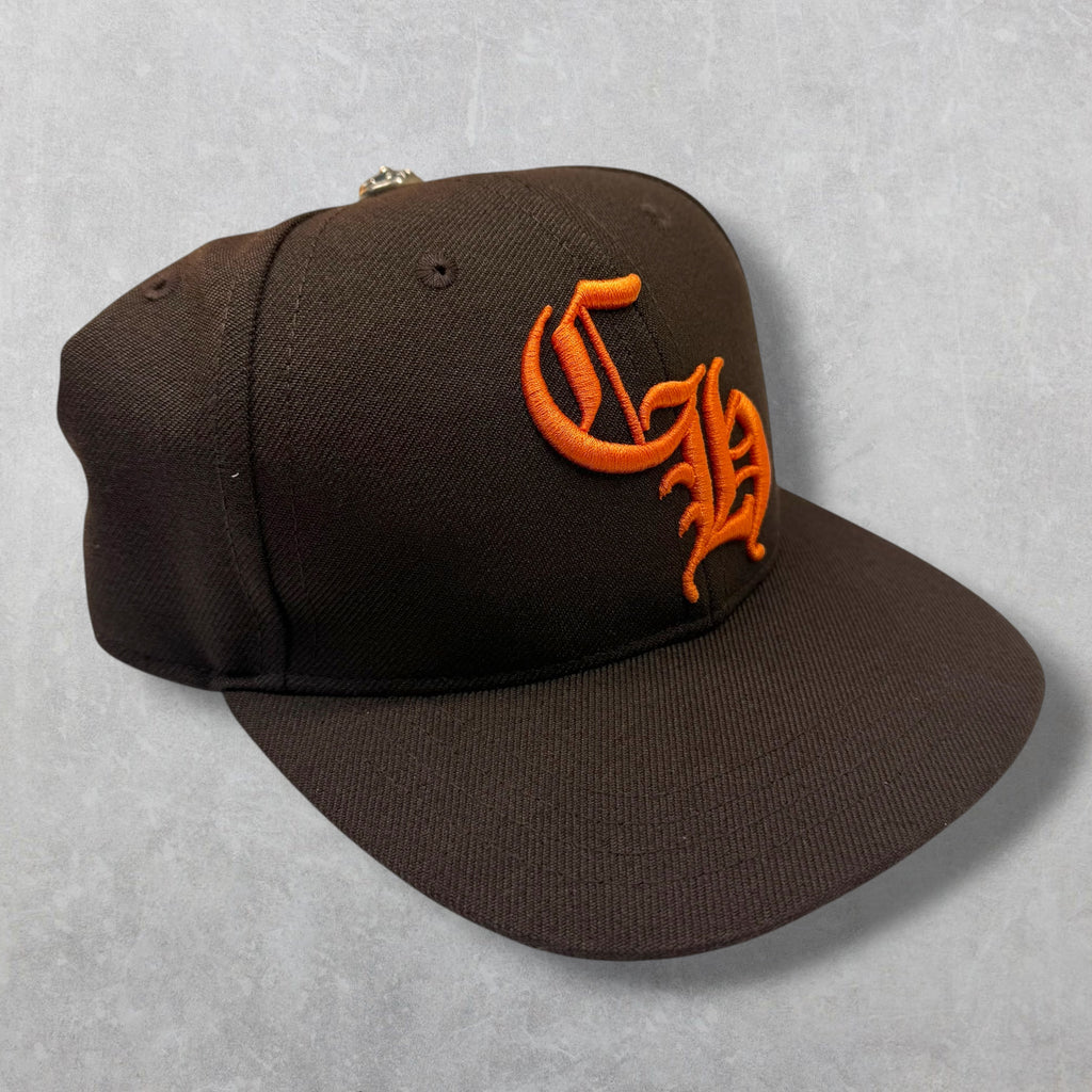Chrome Hearts Brown/Orange CH Baseball Hat