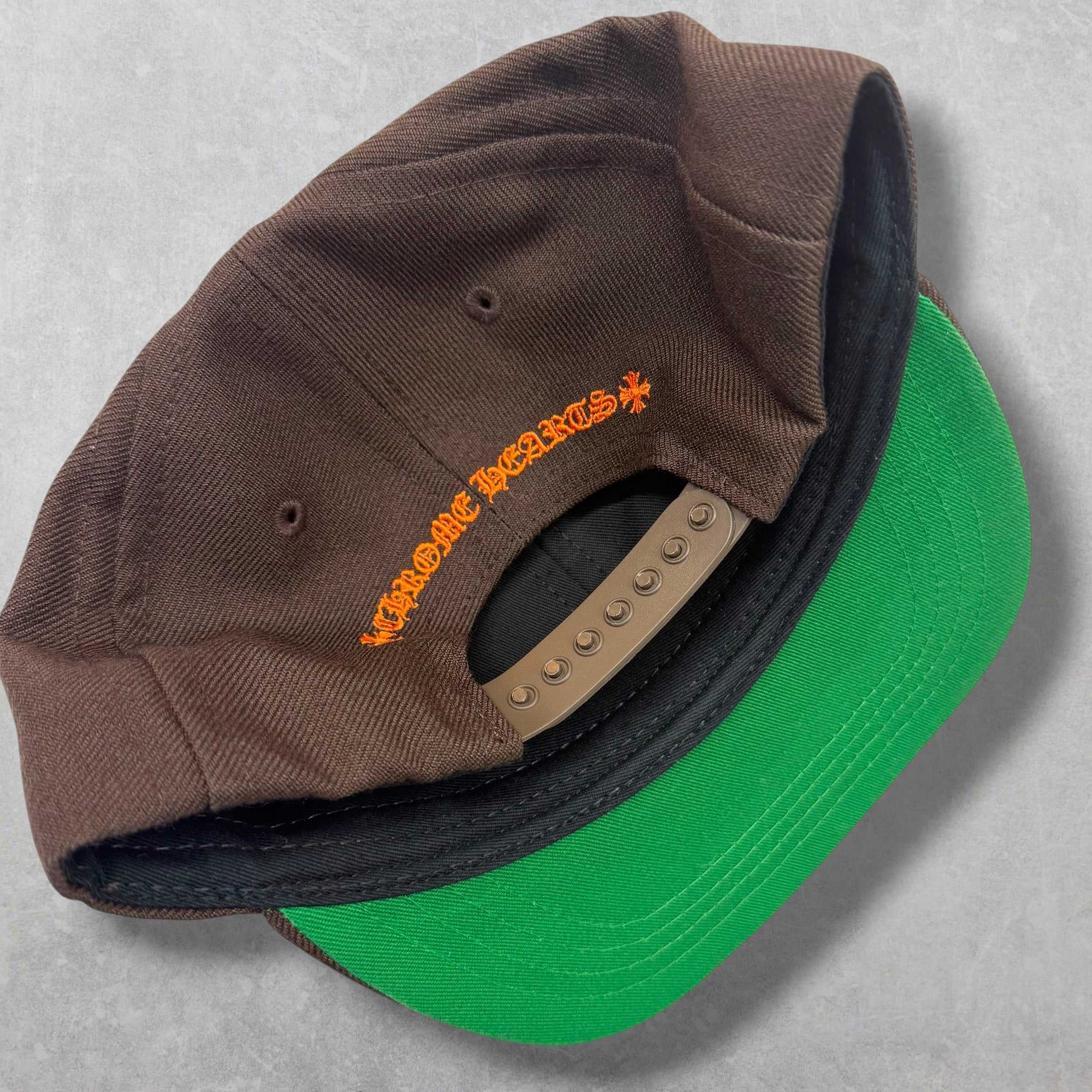 Chrome Hearts Brown/Orange CH Baseball Hat