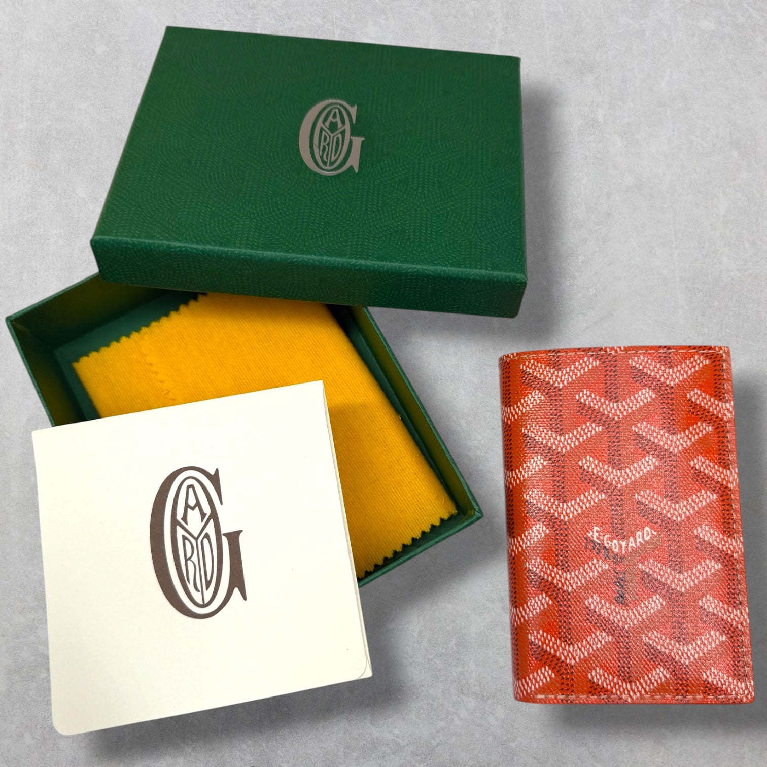 Goyard Orange Saint Pierre Card Wallet