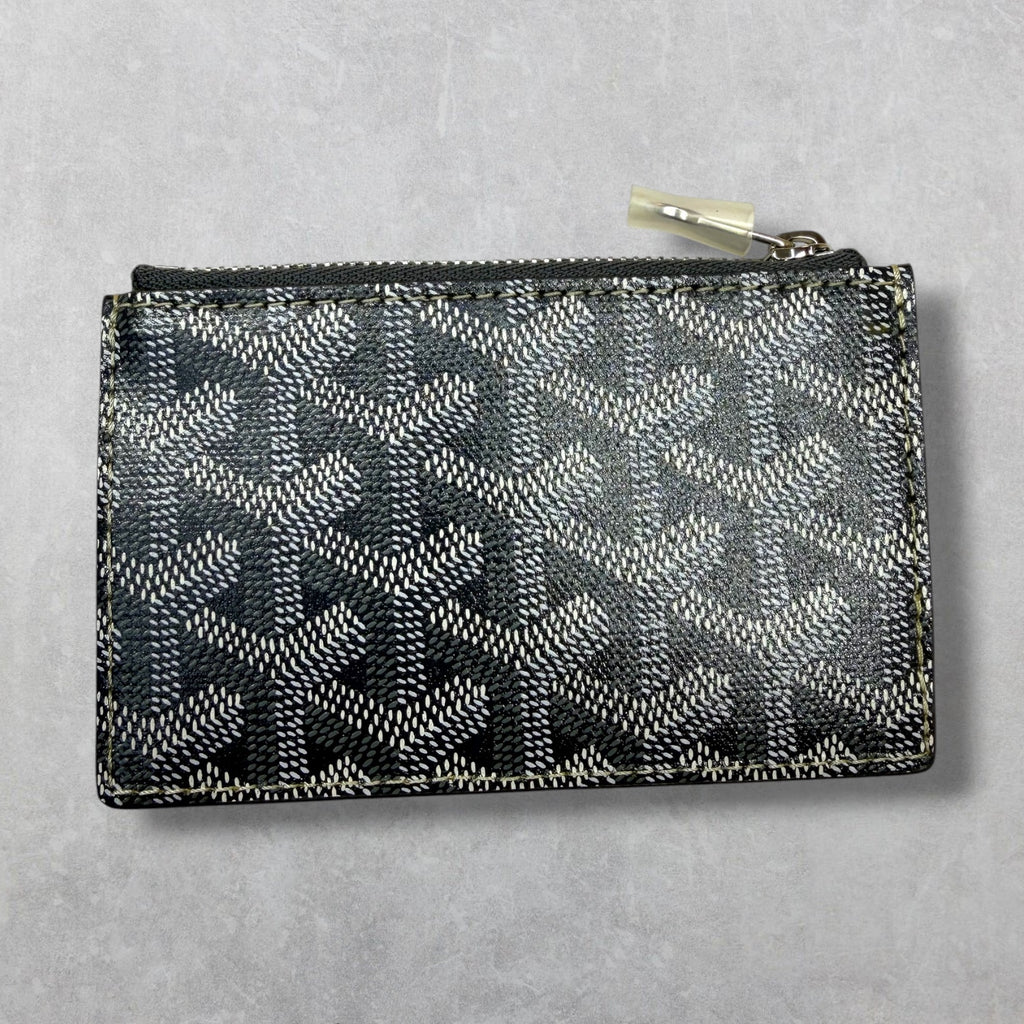 Goyard Grey Bourbon Zipped Card Holder