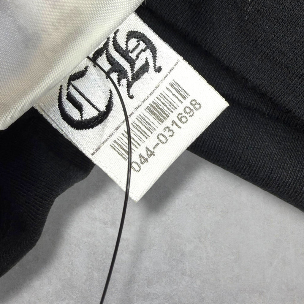 Chrome Hearts White Neck Logo L/S Tee Black L
