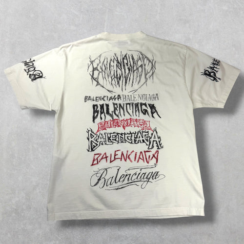 Balenciaga White DIY Metal Tee M (L)