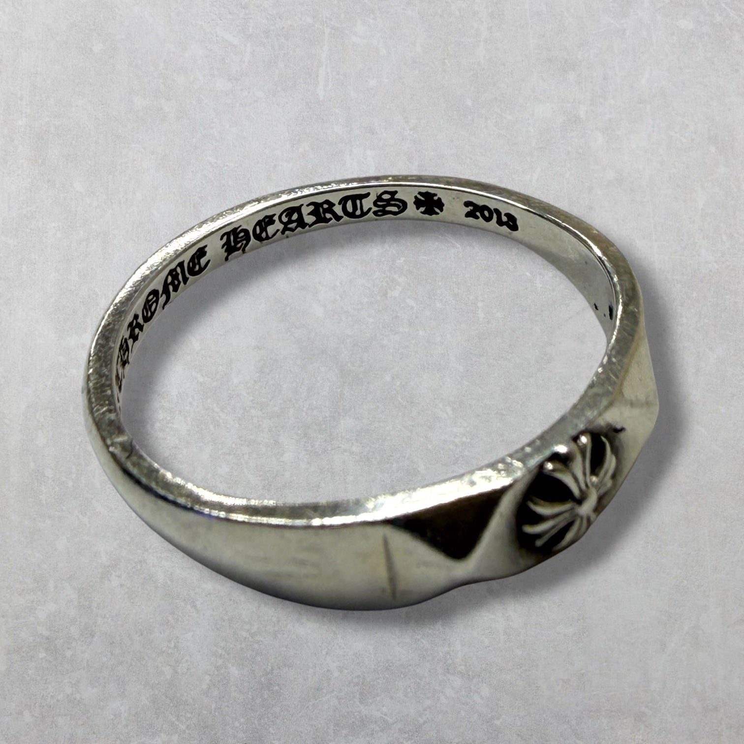 Chrome Hearts Bubblegum Pyramid Plus Ring 7