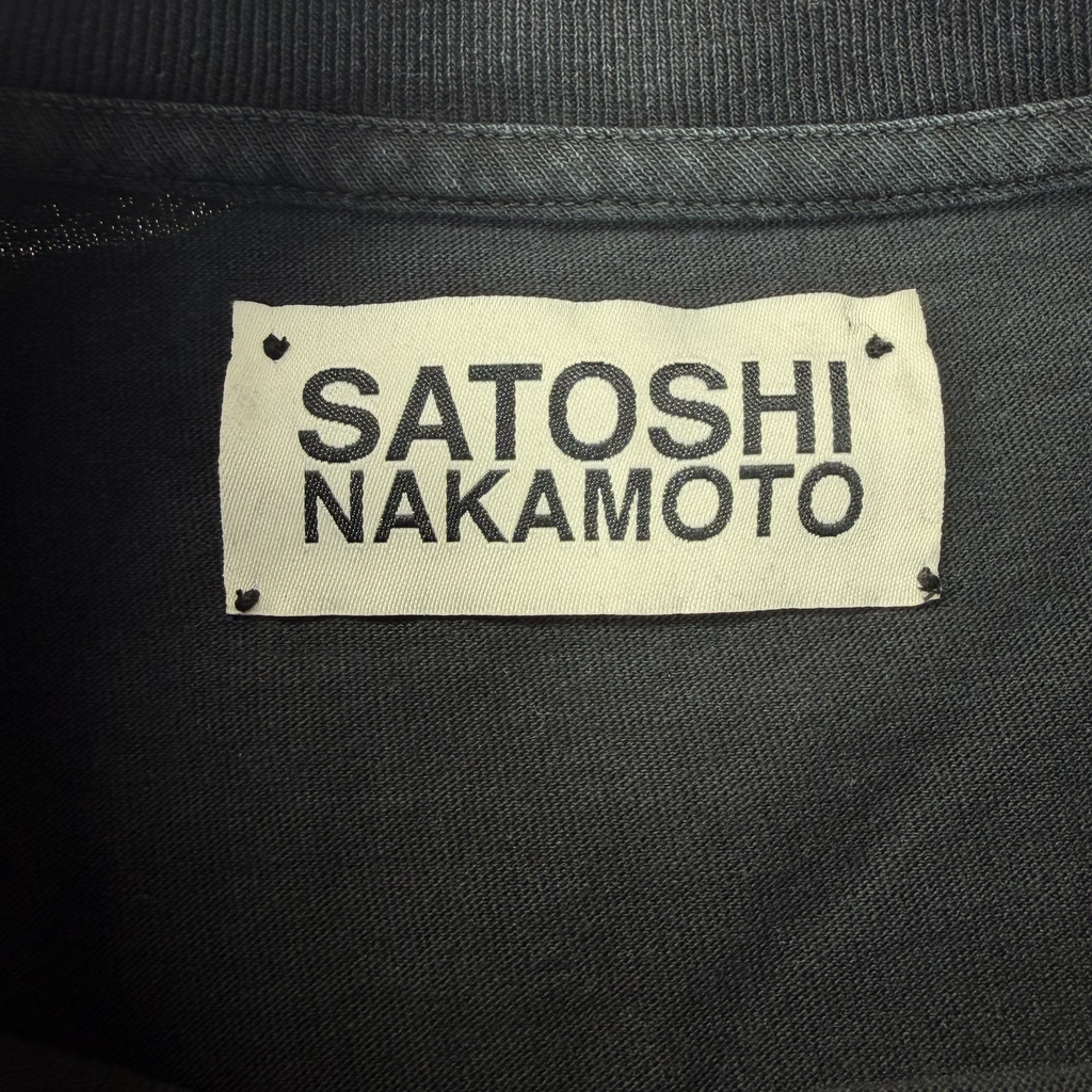 Satoshi Nakamoto Satoshi Sent Me Black Tee M