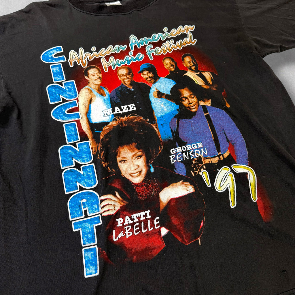 Vintage 1997 Cincinnati African American Music Festival Bootleg Tee XL