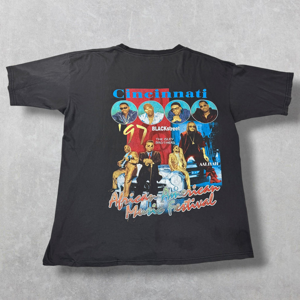 Vintage 1997 Cincinnati African American Music Festival Bootleg Tee XL