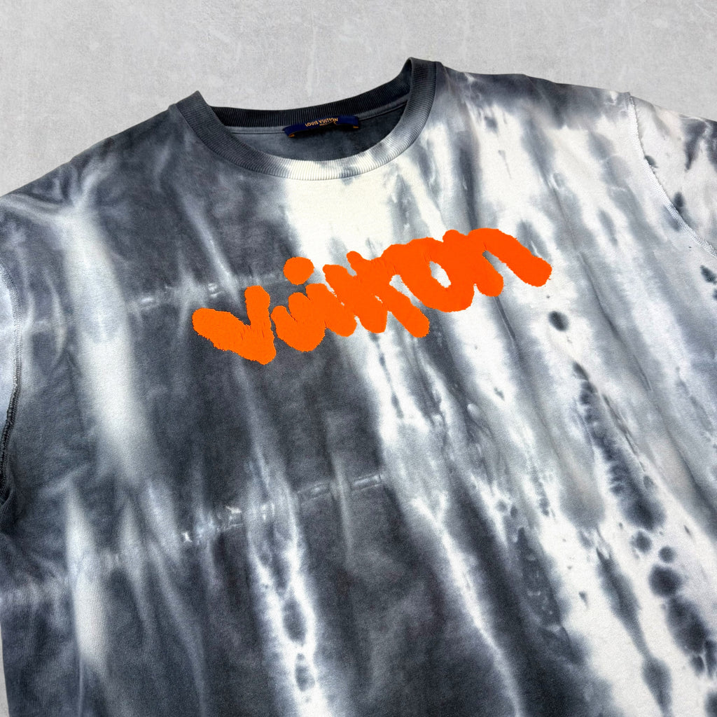 A/W22 Louis Vuitton Tie-Dye Graffiti Tee XXL