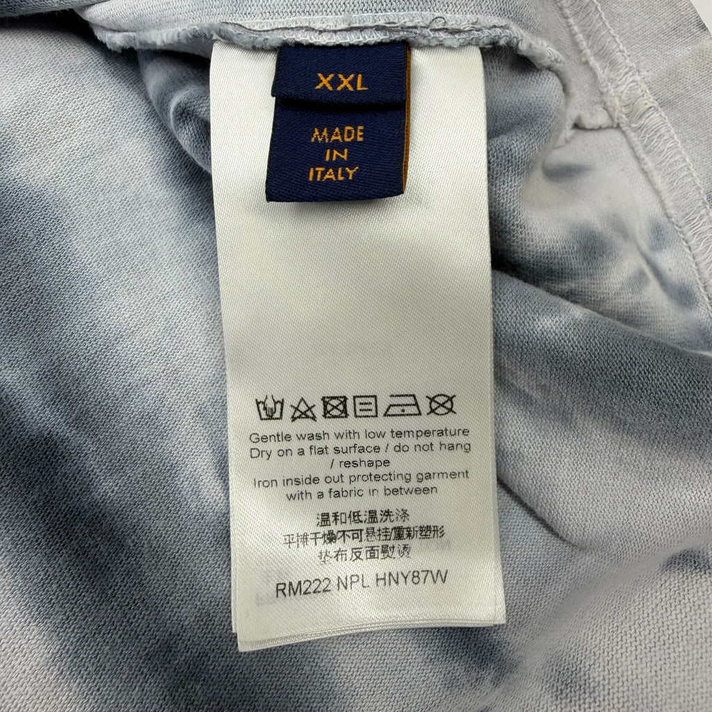 A/W22 Louis Vuitton Tie-Dye Graffiti Tee XXL