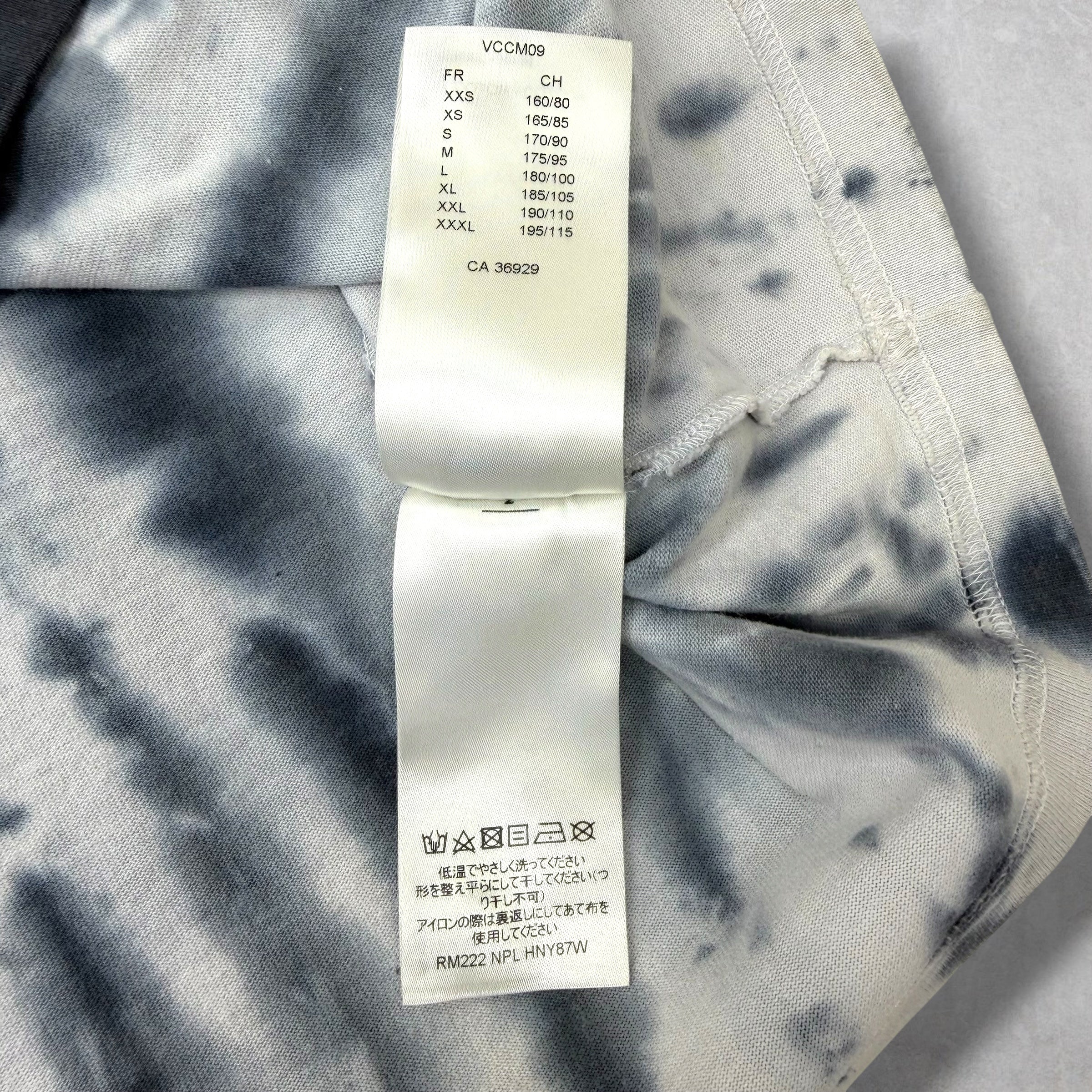 A/W22 Louis Vuitton Tie-Dye Graffiti Tee XXL