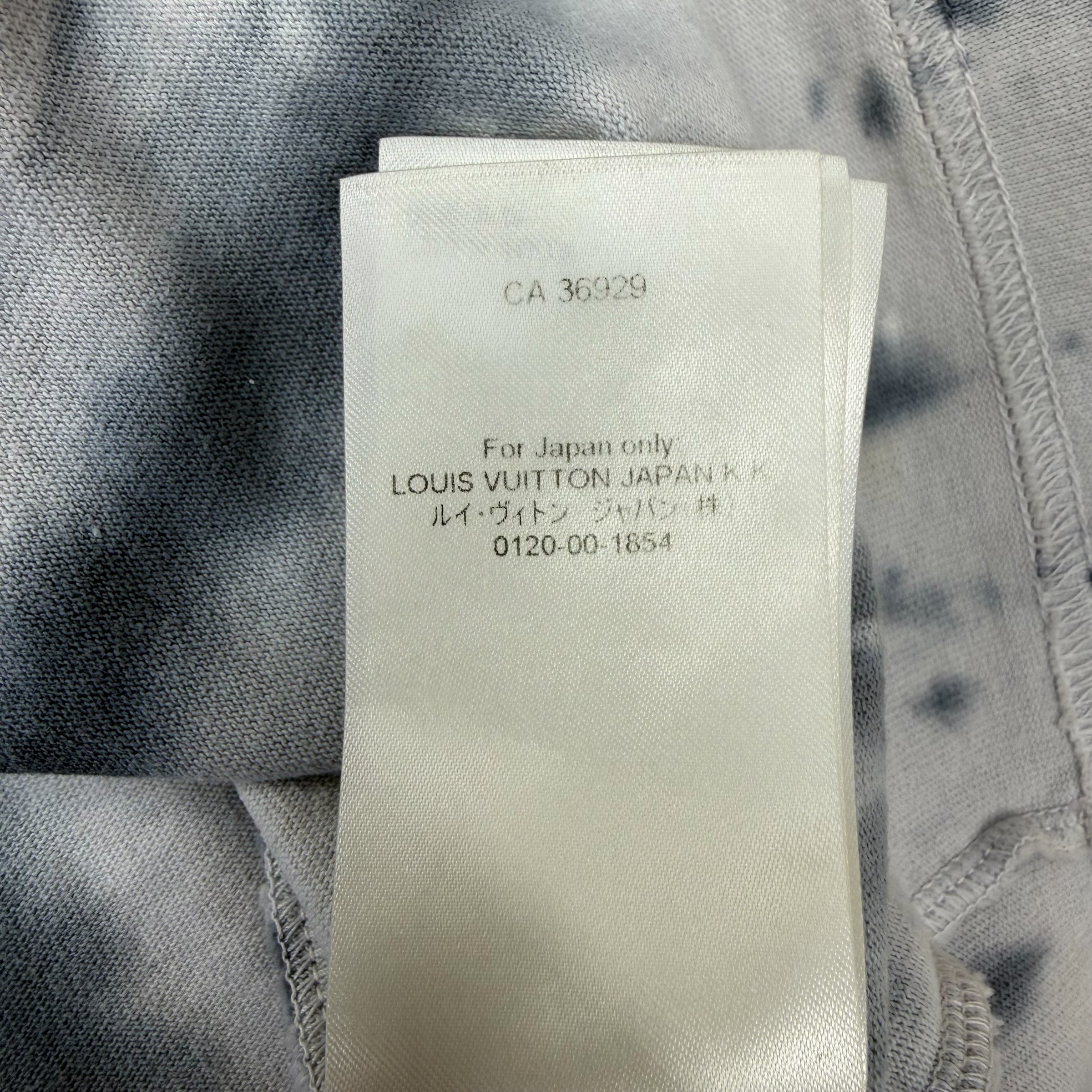A/W22 Louis Vuitton Tie-Dye Graffiti Tee XXL