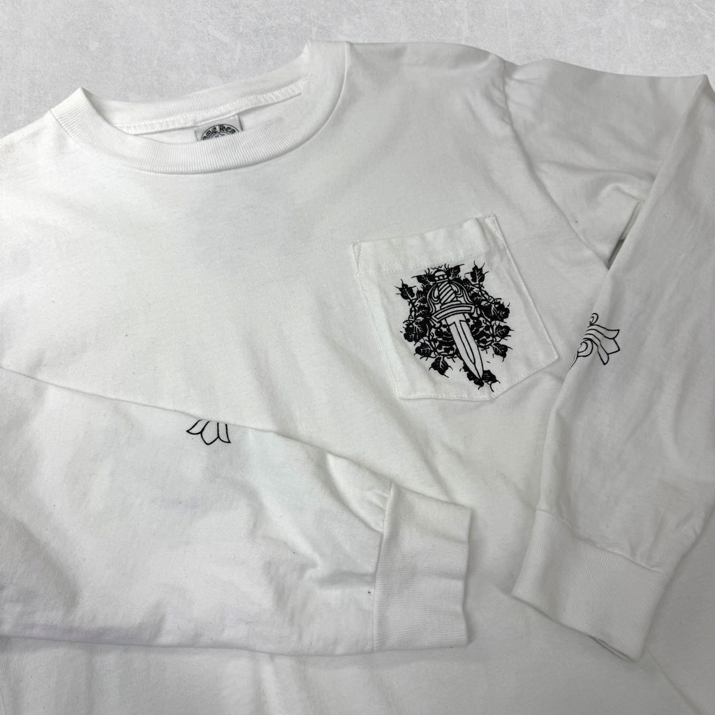Vintage Chrome Hearts Vine Dagger Pocket Long Sleeve S