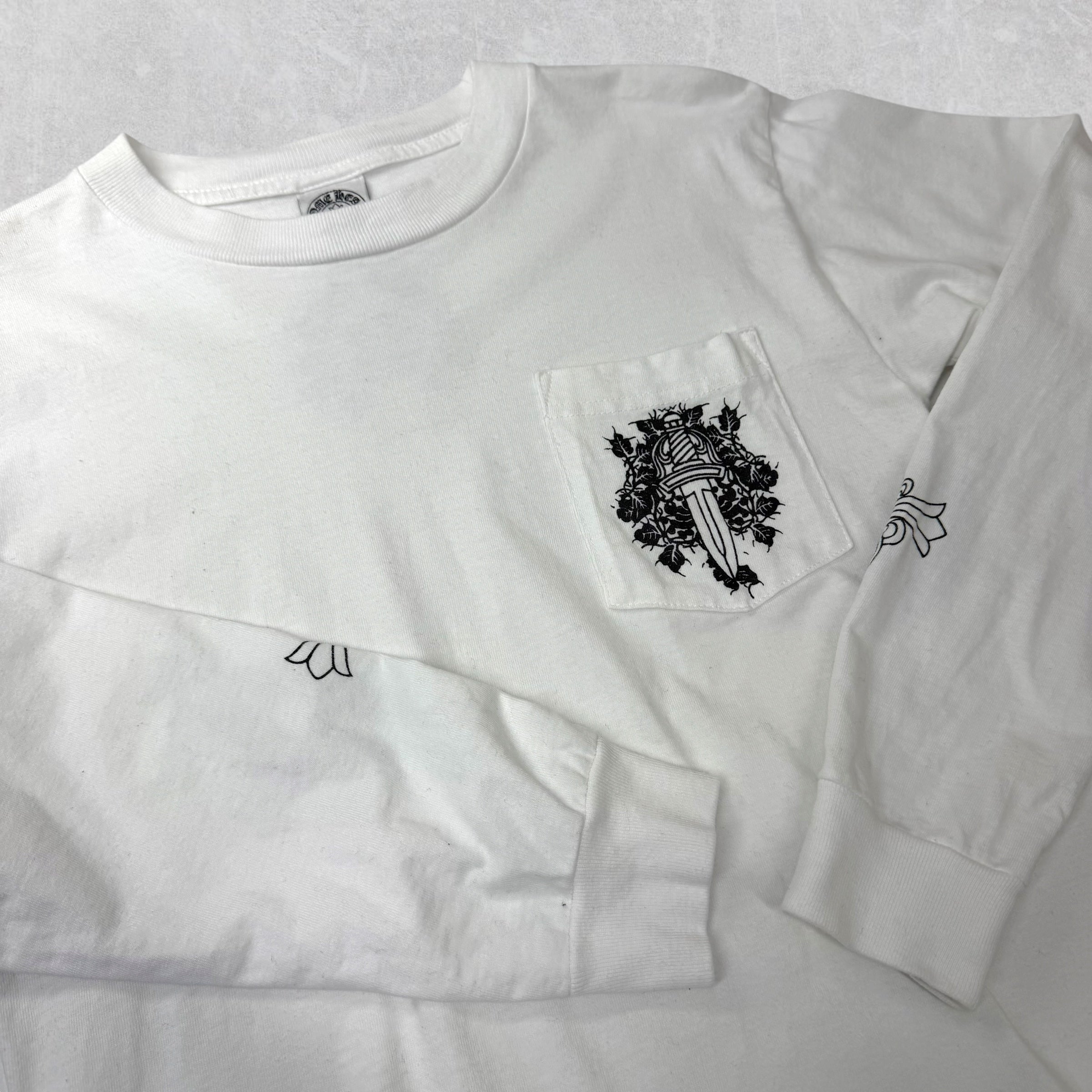 Vintage Chrome Hearts Vine Dagger Pocket Long Sleeve S