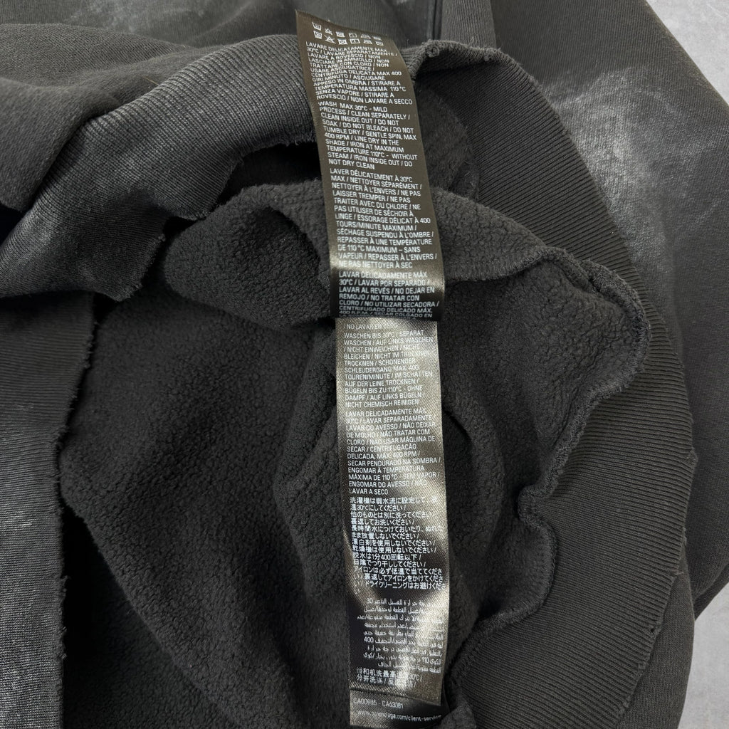 Balenciaga Faded Black Medium Fit Hoodie M
