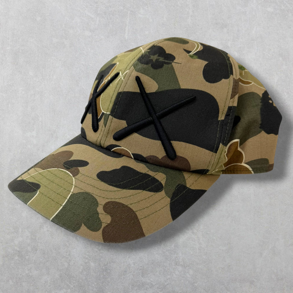 2005 Bape KAWS 1st Camo Bendy Hat L