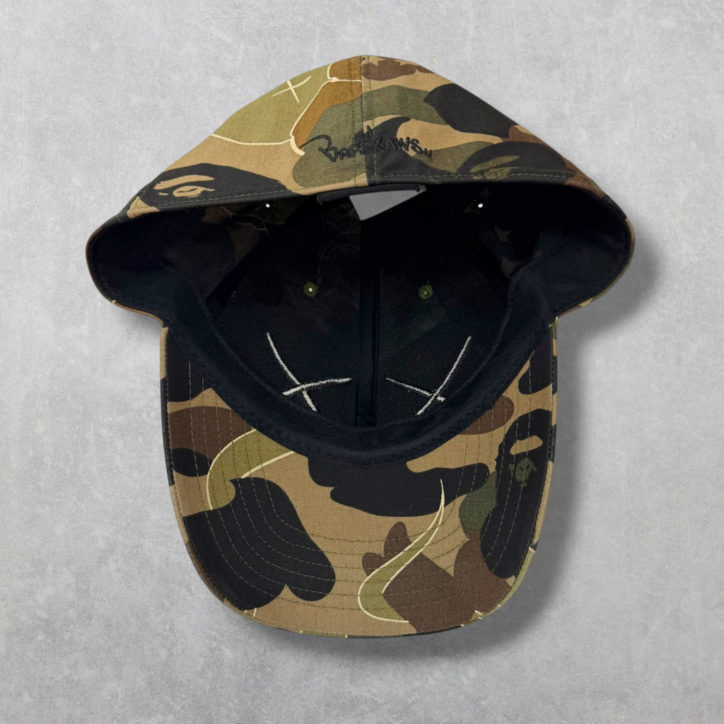 2005 Bape KAWS 1st Camo Bendy Hat L