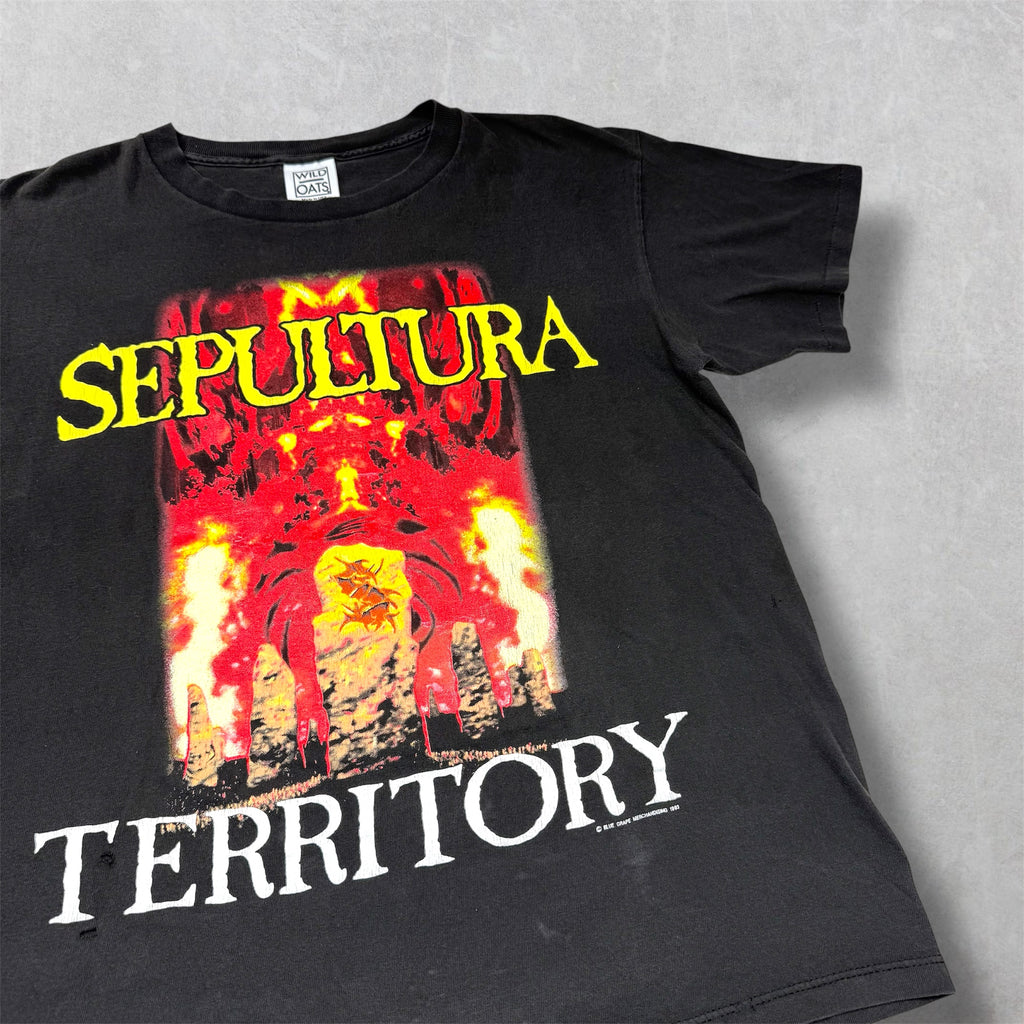 Vintage 1993 Sepultura Territory Band Tee L