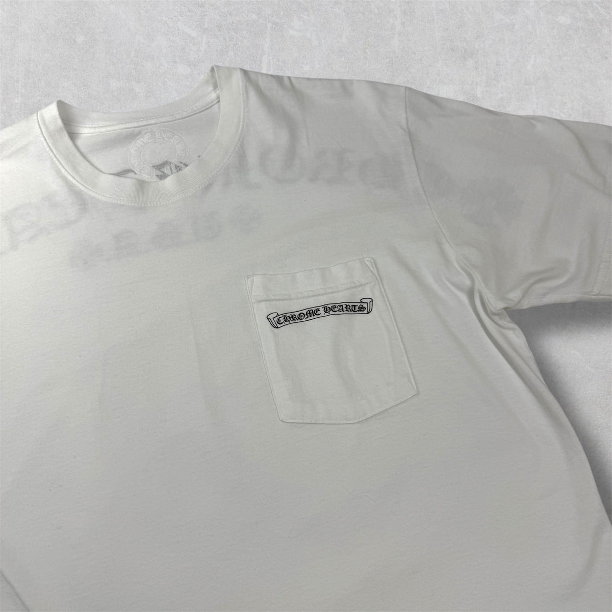Chrome Hearts Script Logo USA Tee White L