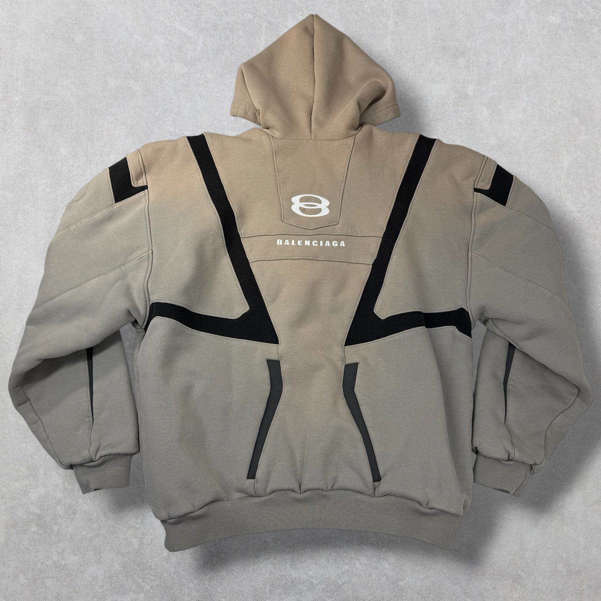 Balenciaga Unity Sports Icon Biker Oversized Zip-Up Hoodie S