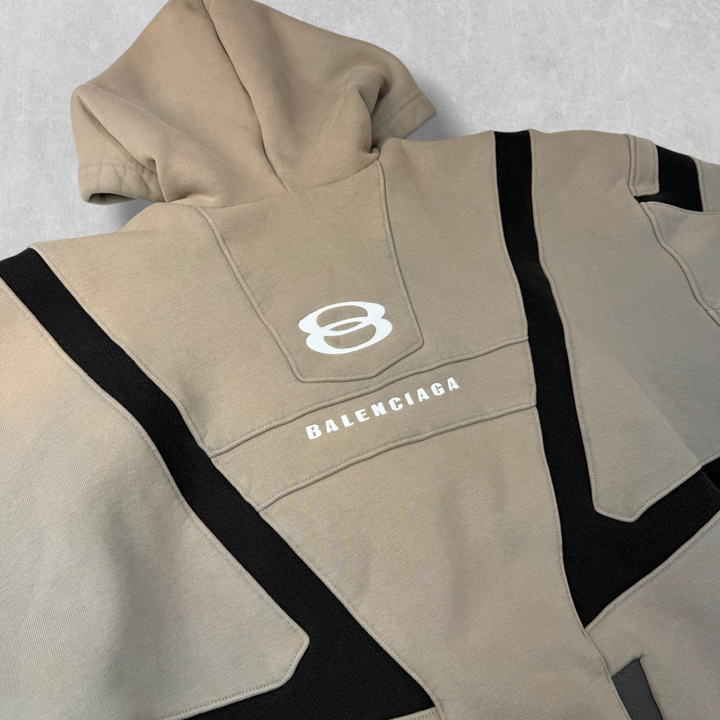 Balenciaga Unity Sports Icon Biker Oversized Zip-Up Hoodie S
