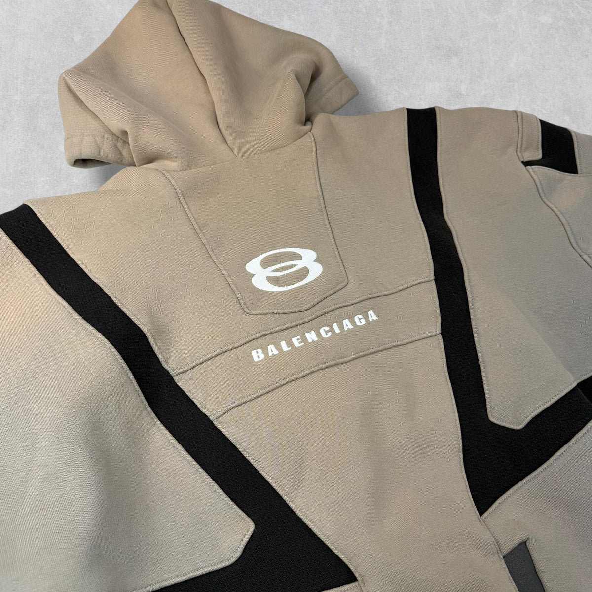 Balenciaga Unity Sports Icon Biker Oversized Zip-Up Hoodie S