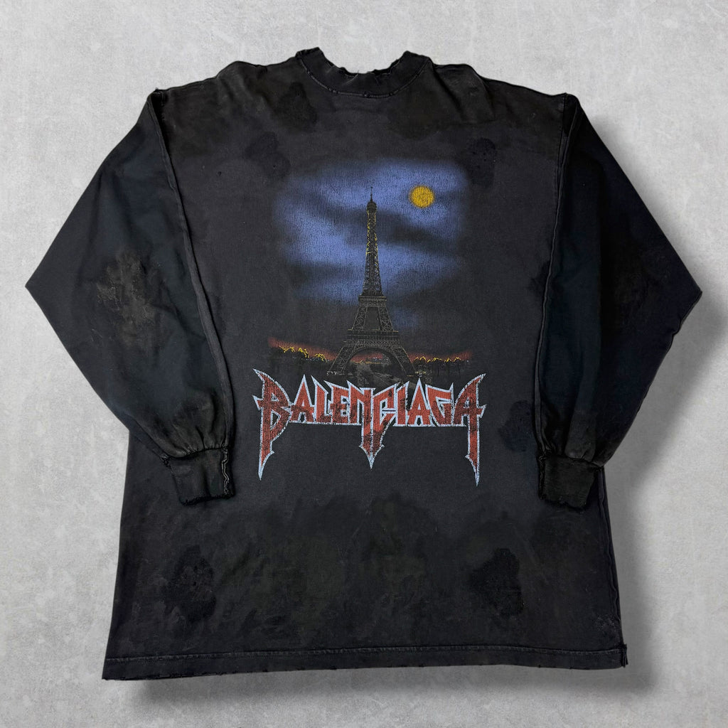 Balenciaga Paris Moon Double Front Long Sleeve 1 (XXL)